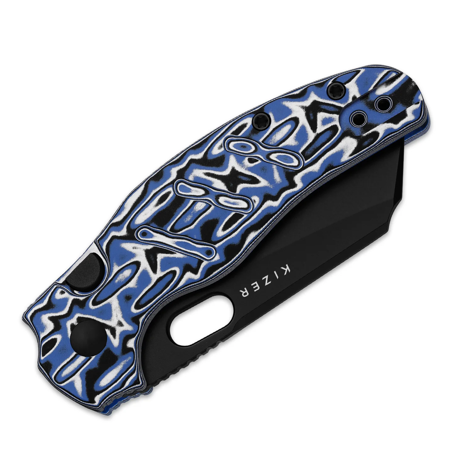 Sheepdog® C01C 2.9 BS | Kizer Button Liner Lock™ | Nitro-V | Vortex Pattern Micarta | PVD Coating | KizerV™ 3488.29BSA1 - Image 7