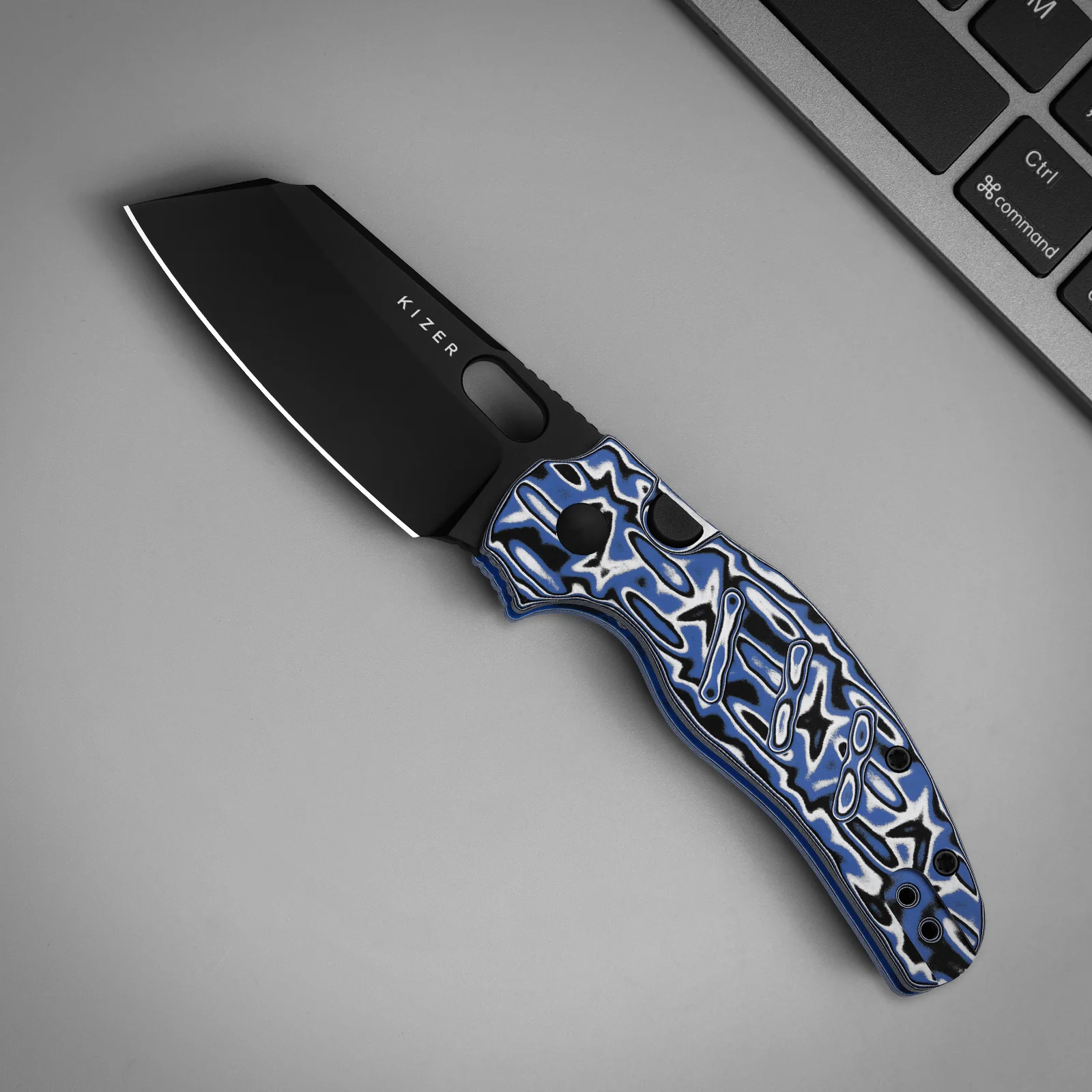 Sheepdog® C01C 2.9 BS | Kizer Button Liner Lock™ | Nitro-V | Micarta | KizerV™ 3488.29BSA2 - Image 14