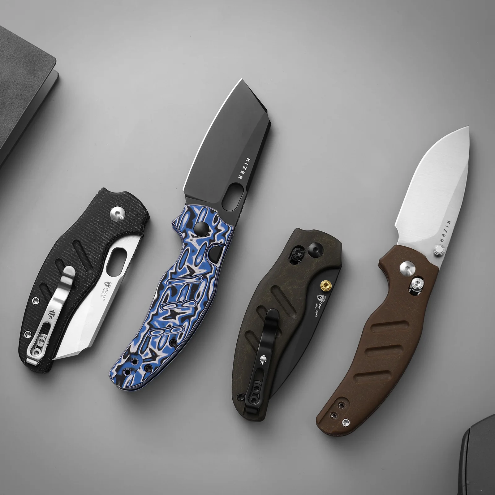 Sheepdog® C01C 2.9 BS | Kizer Button Liner Lock™ | Nitro-V | Micarta | KizerV™ 3488.29BSA2 - Image 8