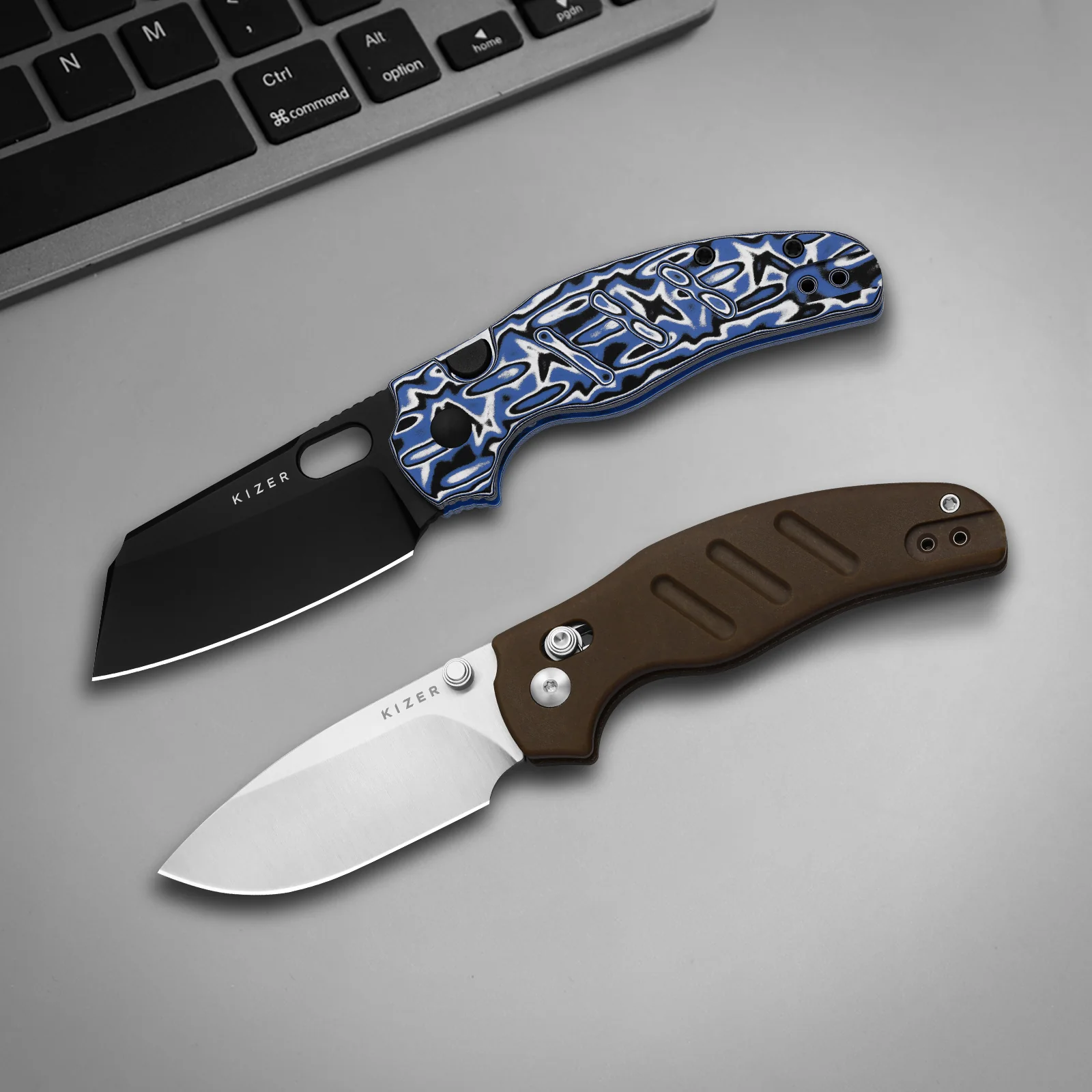 Sheepdog® C01C 2.9 BS | Kizer Button Liner Lock™ | Nitro-V | Micarta | KizerV™ 3488.29BSA2 - Image 9