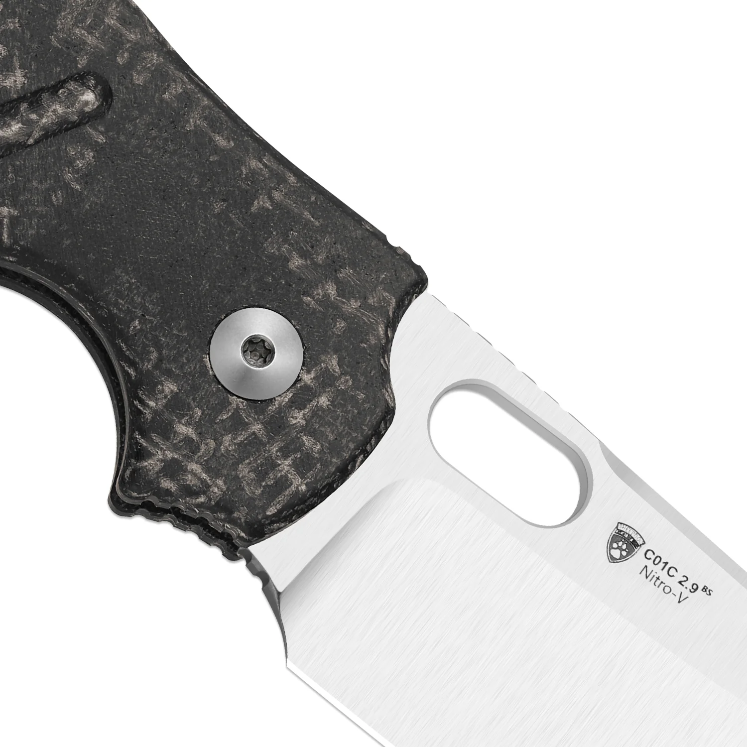 Sheepdog® C01C 2.9 BS | Current Micarta (Black Burlap) | Kizer Button Liner Lock™ | Nitro-V | KizerV™ 3488.29BSA5 - Image 6
