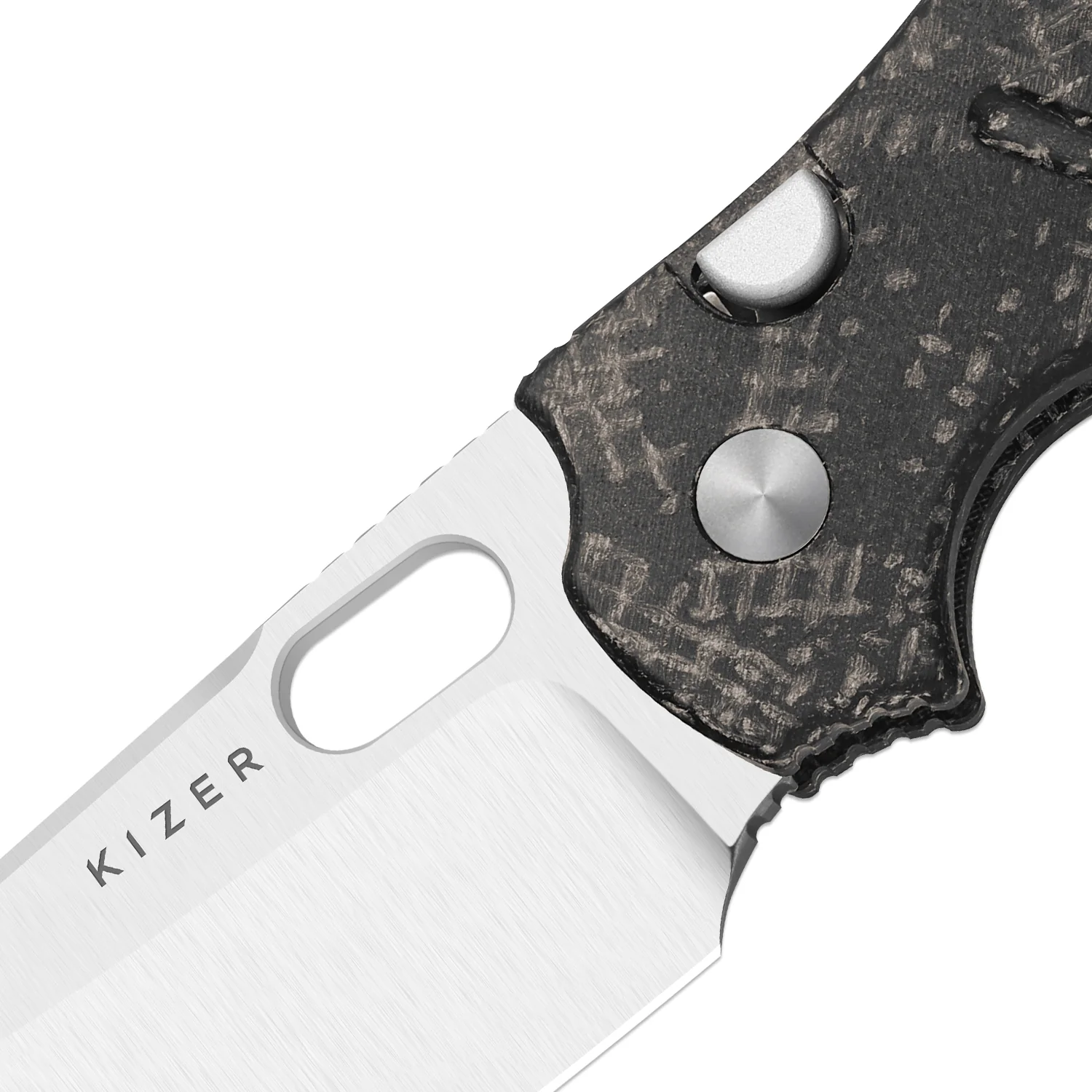 Sheepdog® C01C 2.9 BS | Current Micarta (Black Burlap) | Kizer Button Liner Lock™ | Nitro-V | KizerV™ 3488.29BSA5 - Image 7