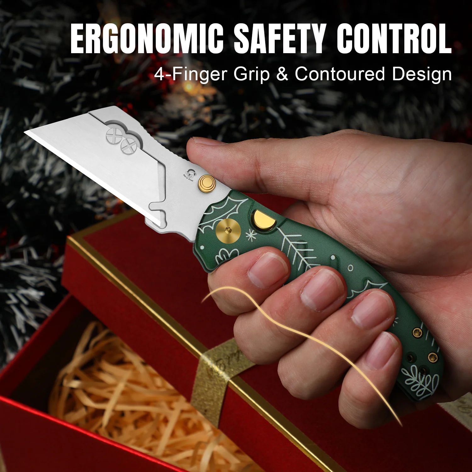 Christmas | Sheepdog® C01C 2.9 | Kizer Button Liner Lock™ | Utility Knives | Limited | KizerV™ 3488.29JMC1 - Image 11