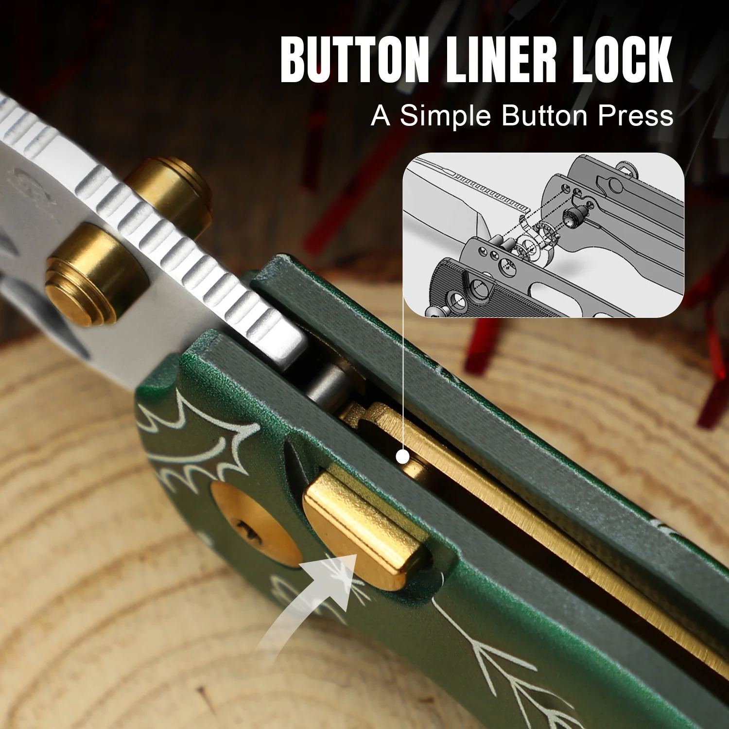 Christmas | Sheepdog® C01C 2.9 | Kizer Button Liner Lock™ | Utility Knives | Limited | KizerV™ 3488.29JMC1 - Image 13