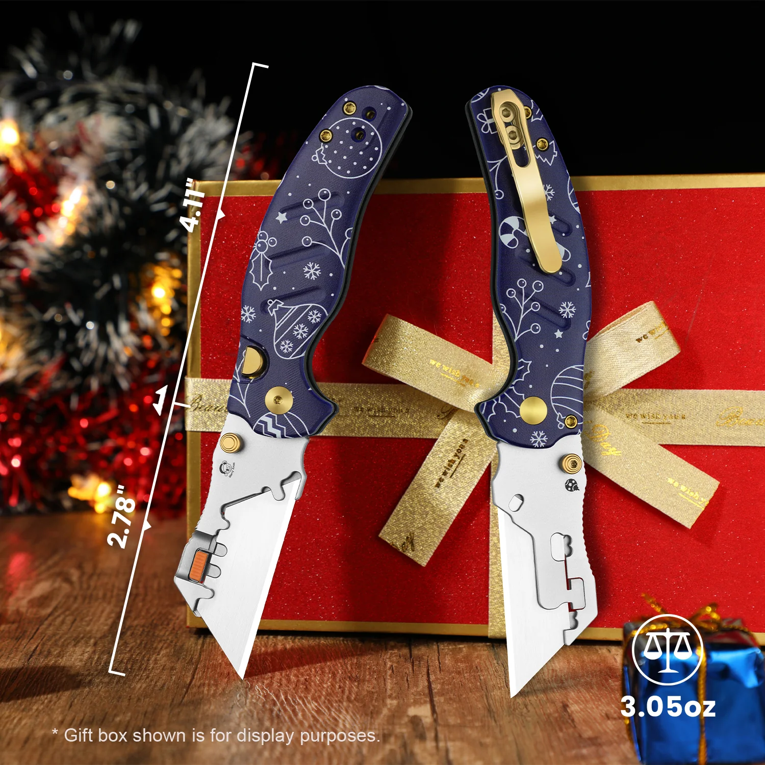 Merry Christmas | Sheepdog® C01C 2.9 | Kizer Button Liner Lock™ | Utility Knives | KizerV™ 3488.29JMC2 | Limited - Image 14