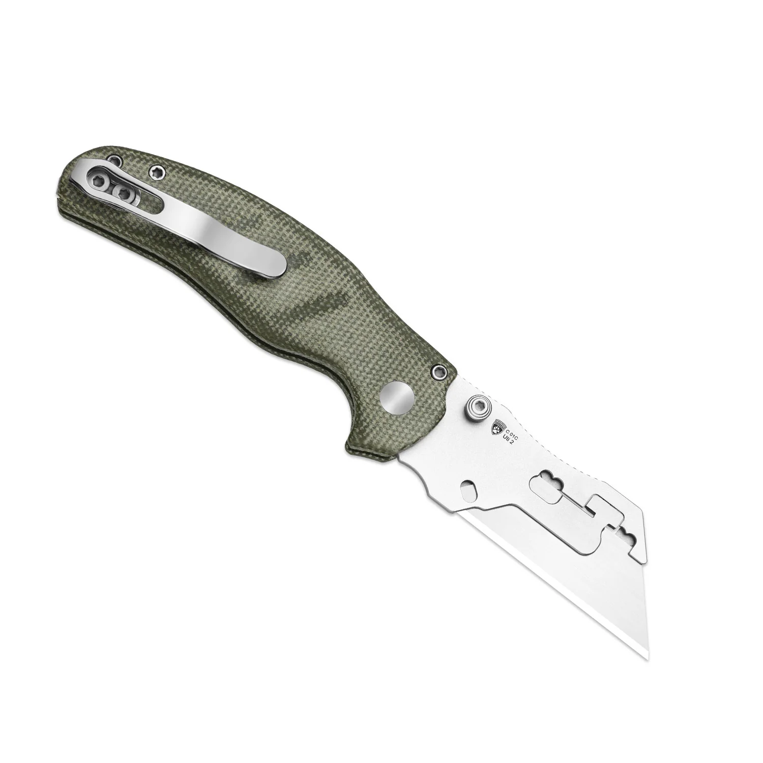 Sheepdog® Utility Knives | Kizer Button Liner Lock™ | C01C Uti 2 | 5Cr15MoV | Micarta | KizerV™ 3488.29JNA1 - Image 3