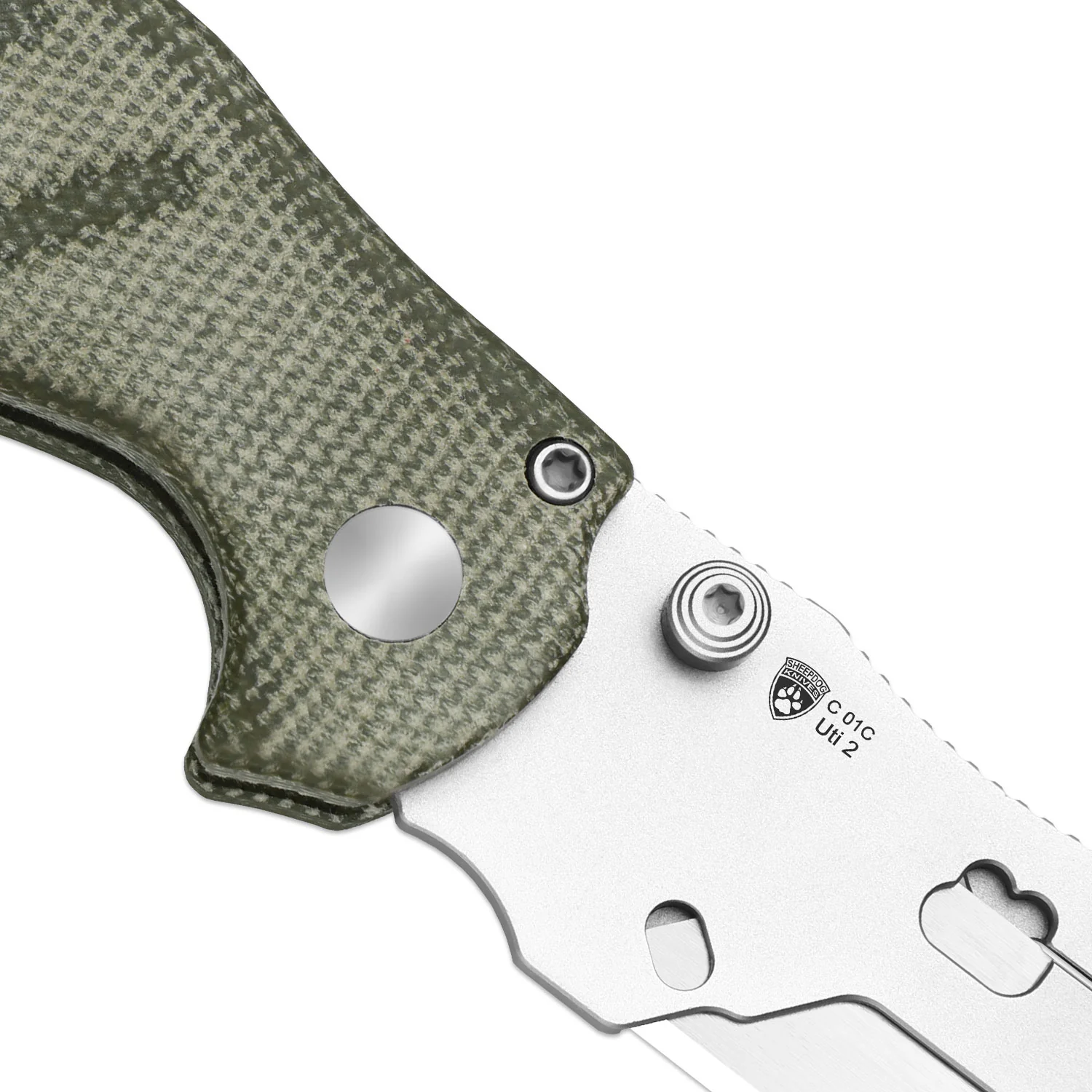 Sheepdog® Utility Knives | Kizer Button Liner Lock™ | C01C Uti 2 | 5Cr15MoV | Micarta | KizerV™ 3488.29JNA1 - Image 7