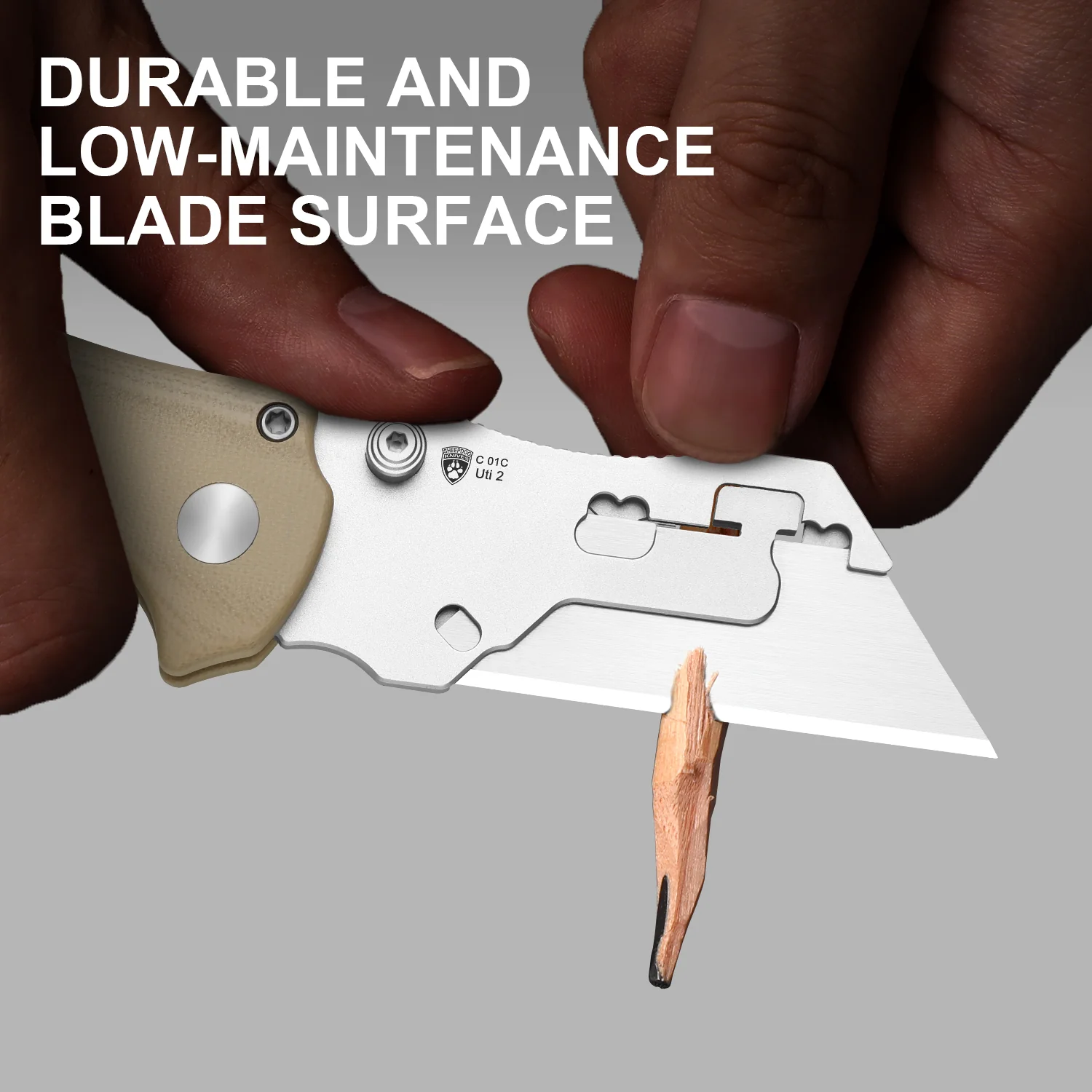 Sheepdog® Utility Knives | Kizer Button Liner Lock™ | C01C Uti 2 | 5Cr15MoV | KizerV™ 3488.29JNA2 - Image 15