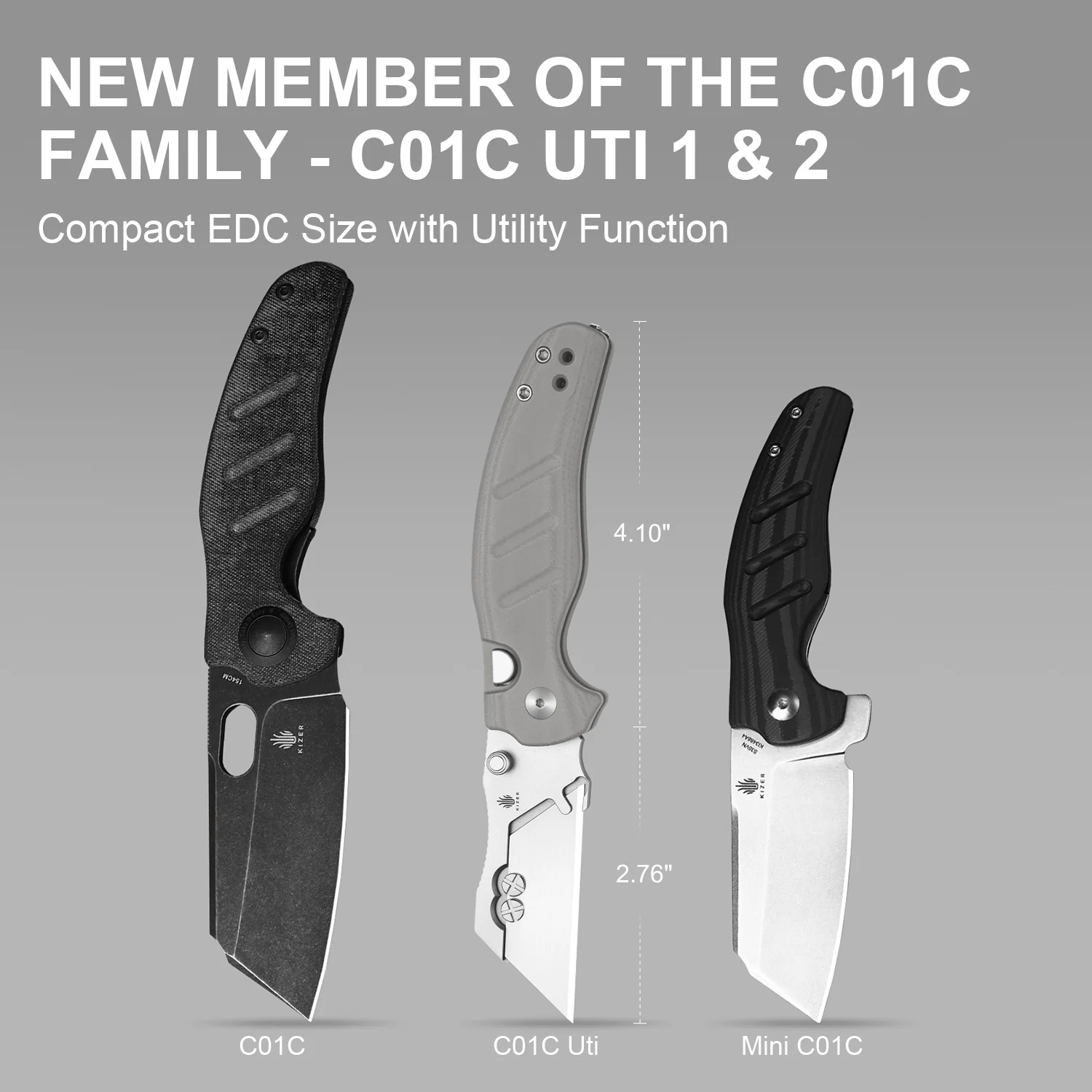 Sheepdog® Utility Knives | Kizer Button Liner Lock™ | C01C Uti 1 | 5Cr15MoV | KizerV™ 3488.29JSA1 - Image 10