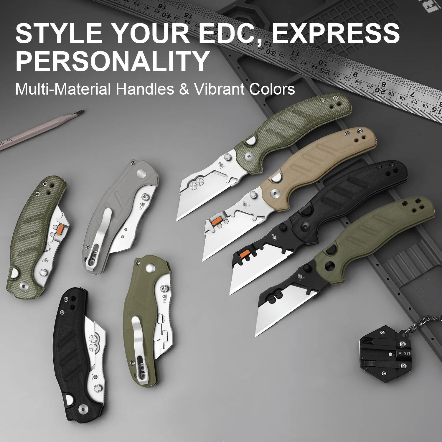 Sheepdog® Utility Knives | Kizer Button Liner Lock™ | C01C Uti 1 | 5Cr15MoV | KizerV™ 3488.29JSA1 - Image 9