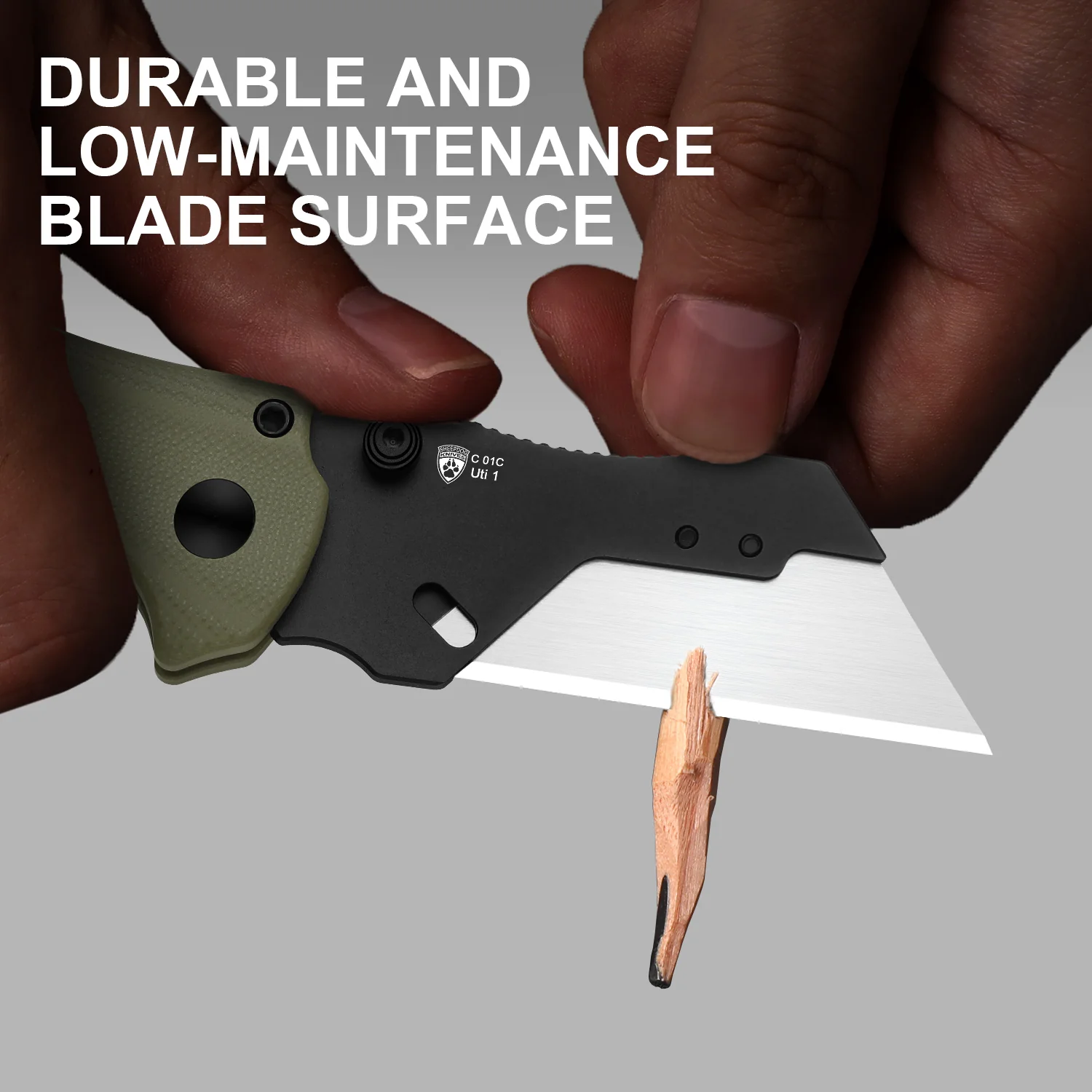Sheepdog® Utility Knives | Kizer Button Liner Lock™ | C01C Uti 1 | 5Cr15MoV | KizerV™ 3488.29JSA2 - Image 13