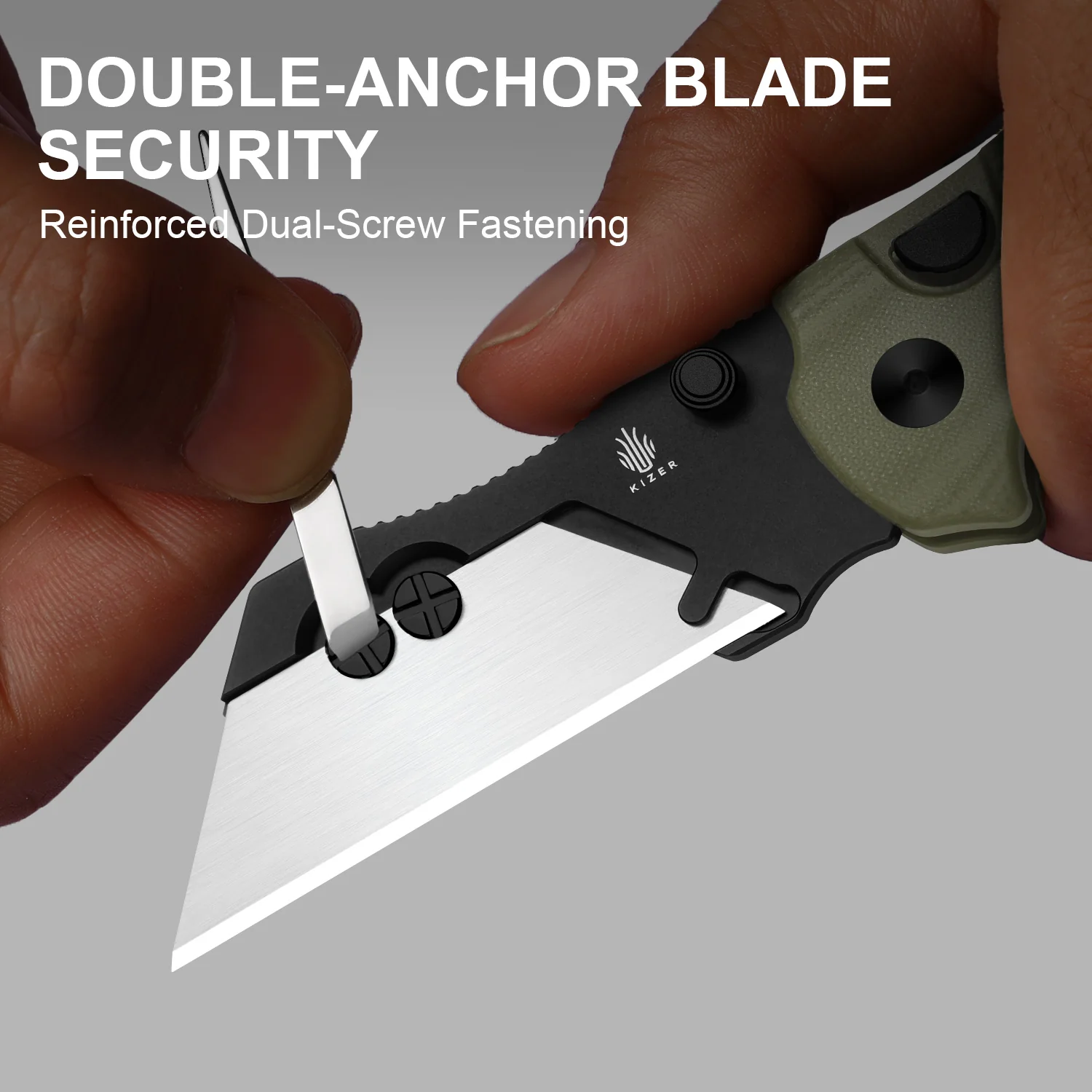 Sheepdog® Utility Knives | Kizer Button Liner Lock™ | C01C Uti 1 | 5Cr15MoV | KizerV™ 3488.29JSA2 - Image 14