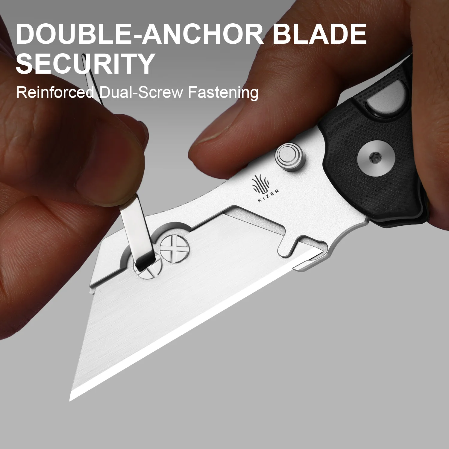 Sheepdog® Utility Knives | Kizer Button Liner Lock™ | C01C Uti 1 | 5Cr15MoV | KizerV™ 3488.29JSA3 - Image 13