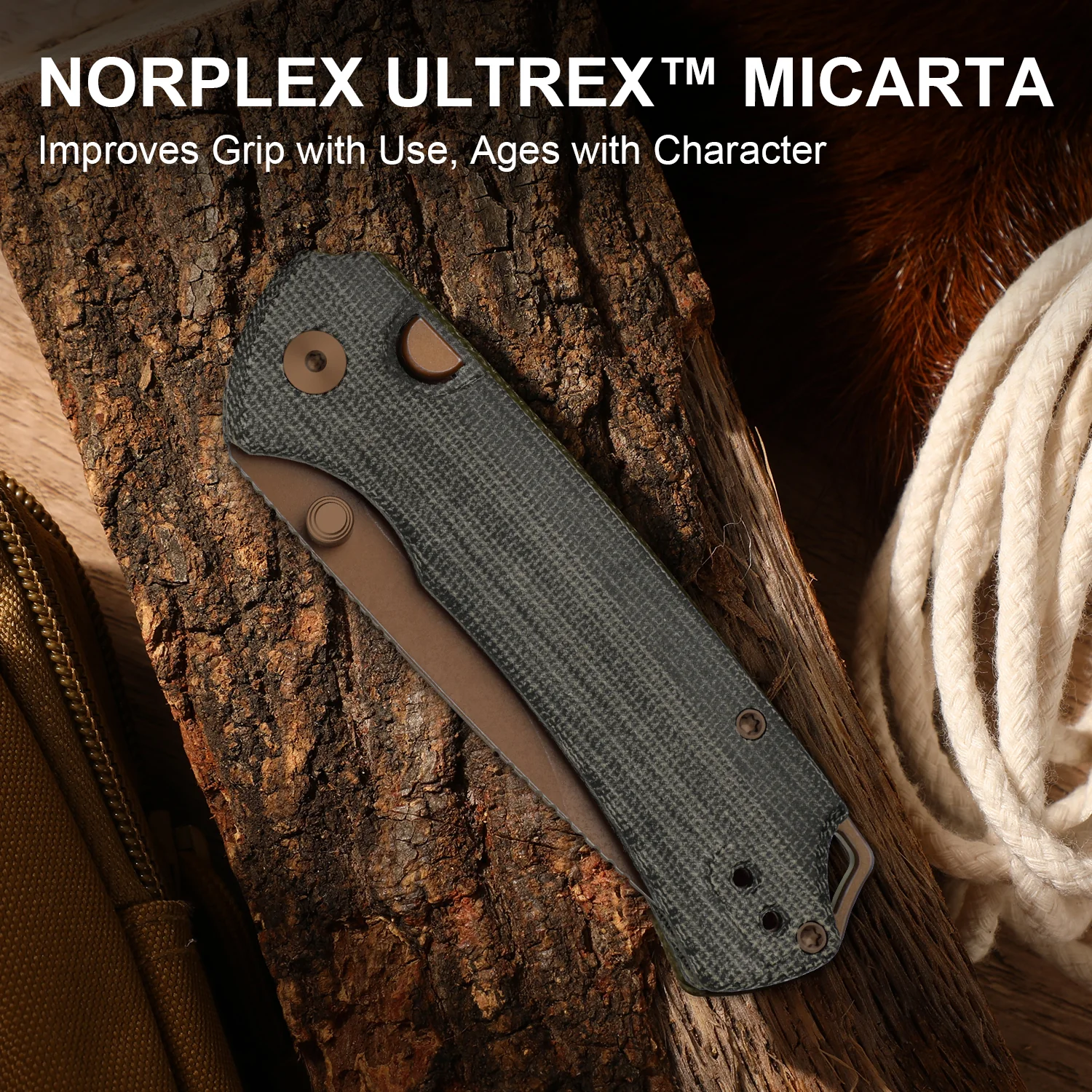 T1 BD | Button Liner Lock™ | Sunset Metal PVD | Nitro-V | Norplex UltreX Micarta | KizerV™ 3490.2BA2 - Image 16