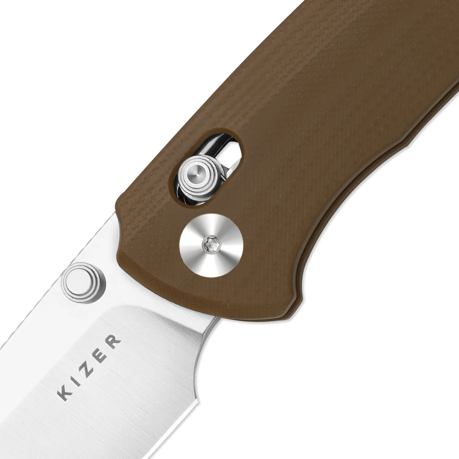 T1 CD | Kizer Clutch Lock™ | Drop Point Blade | Nitro-V| G10 | KizerV™ 3490.2CA2 - Image 6