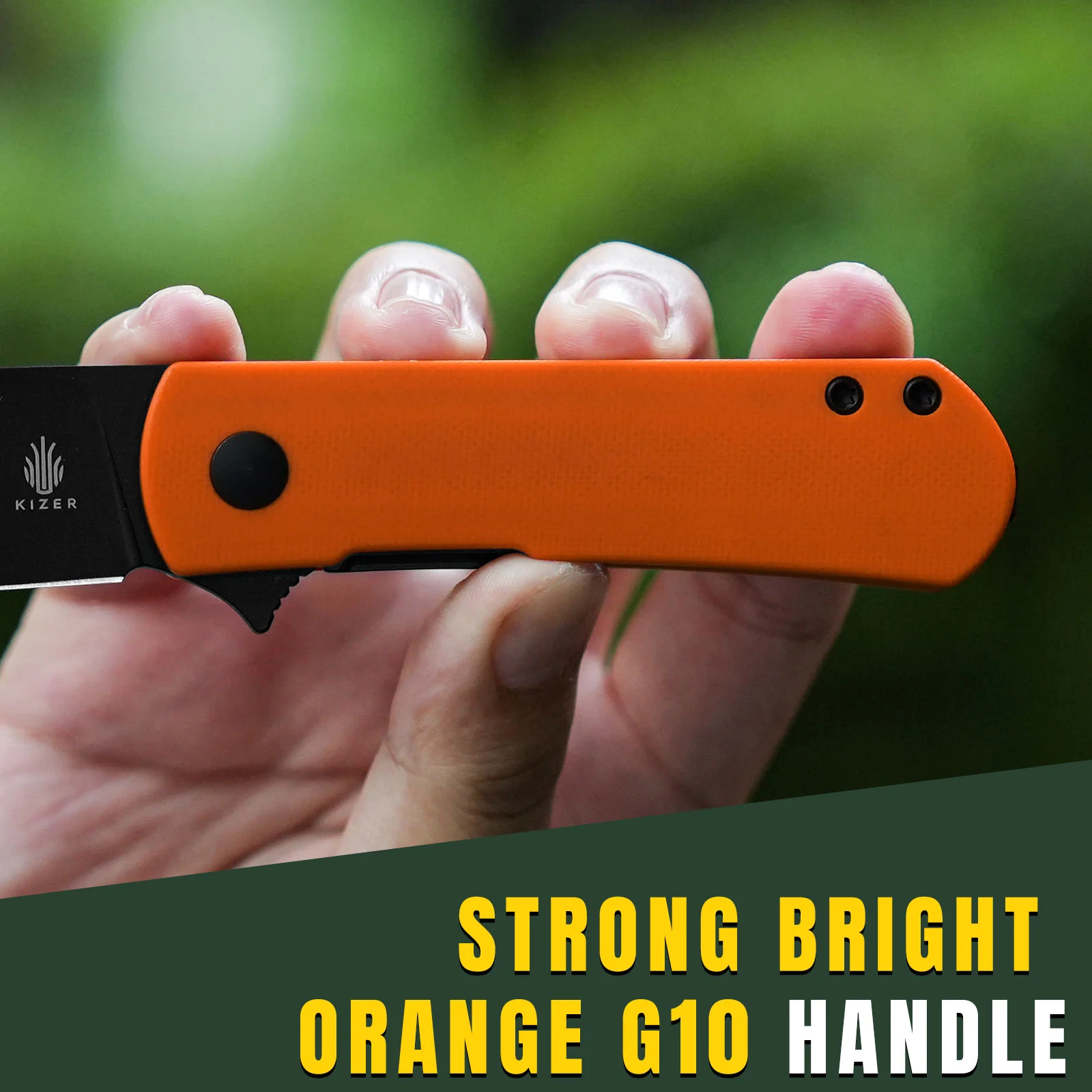 Yorkie | Nitro-V | Orange G10 . 2.58 " Black | KizerV™ 3525A2 - Image 12