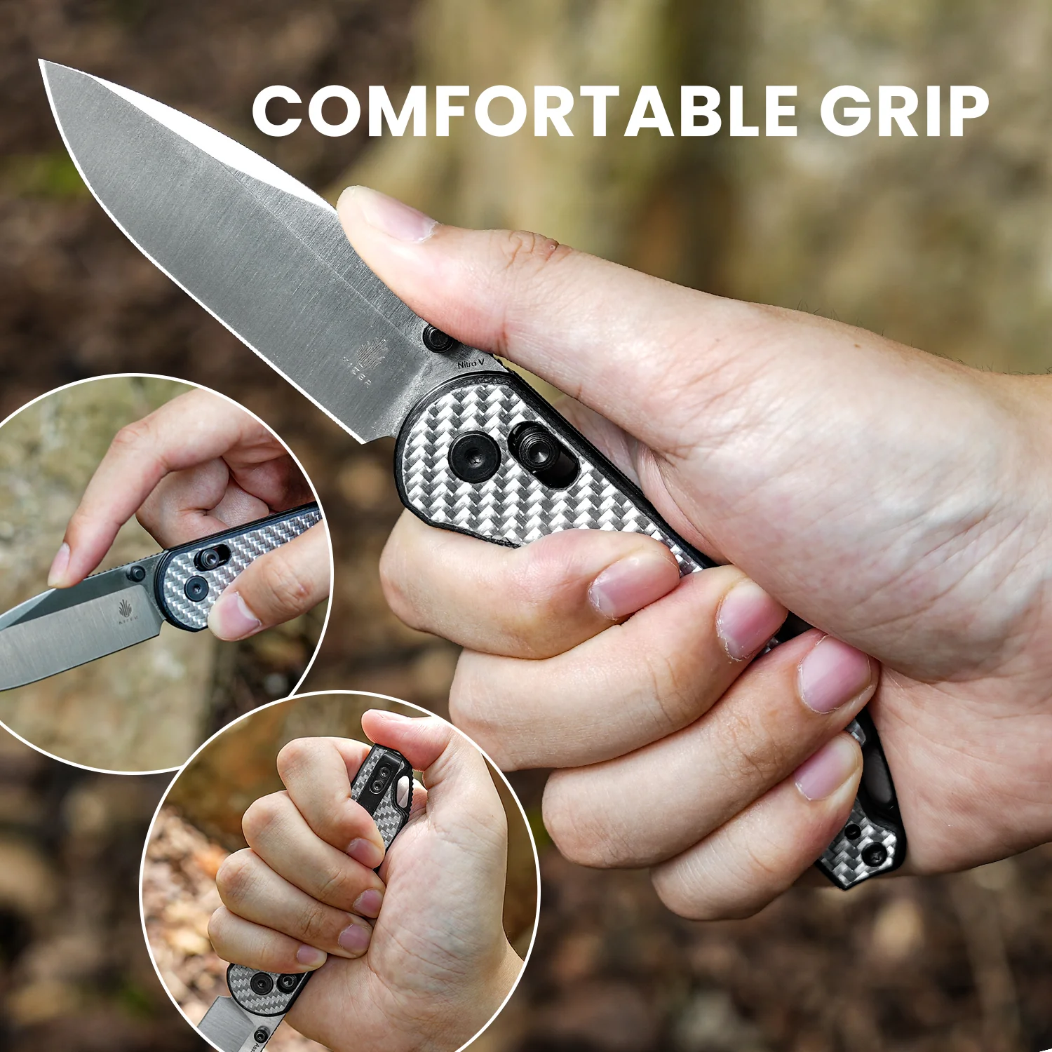 Assassin | Nitro-V | G10 Carbon Fiber | KizerV™ 3549A3 - Image 12