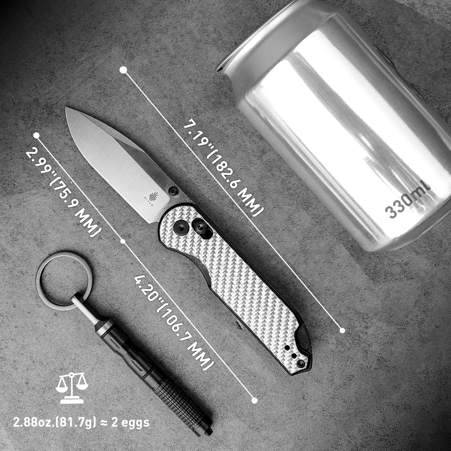 Assassin | Nitro-V | G10 Carbon Fiber | KizerV™ 3549A3 - Image 15