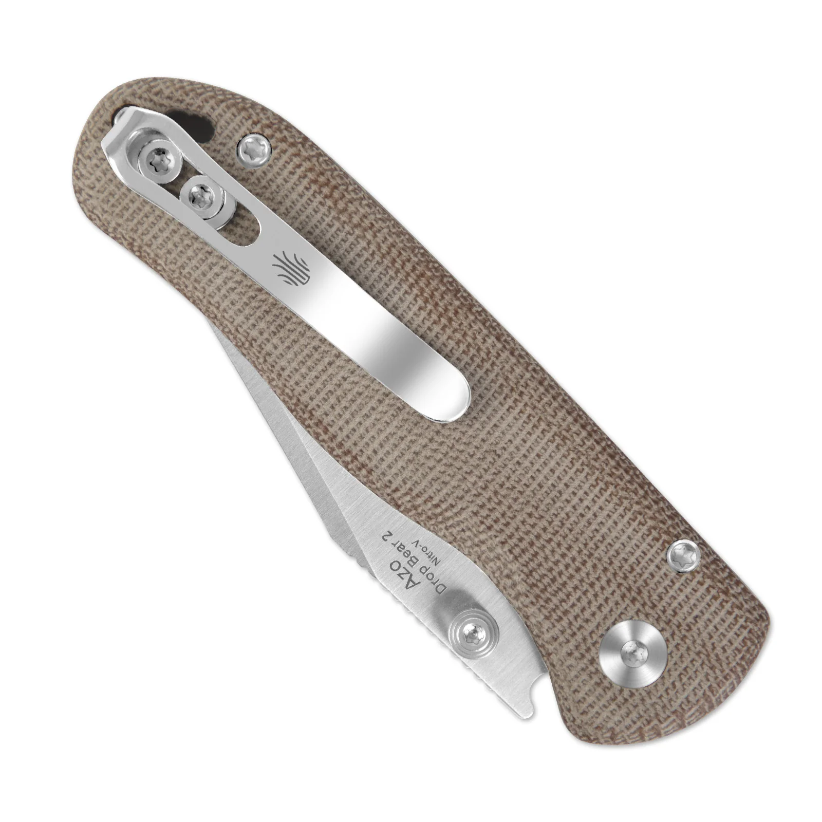 Drop Bear® 2 | Kizer Button Liner Lock™ | Nitro-V | Micarta | Kizer Button Liner Lock™ | KizerV™ 3619.2CC1 - Image 5
