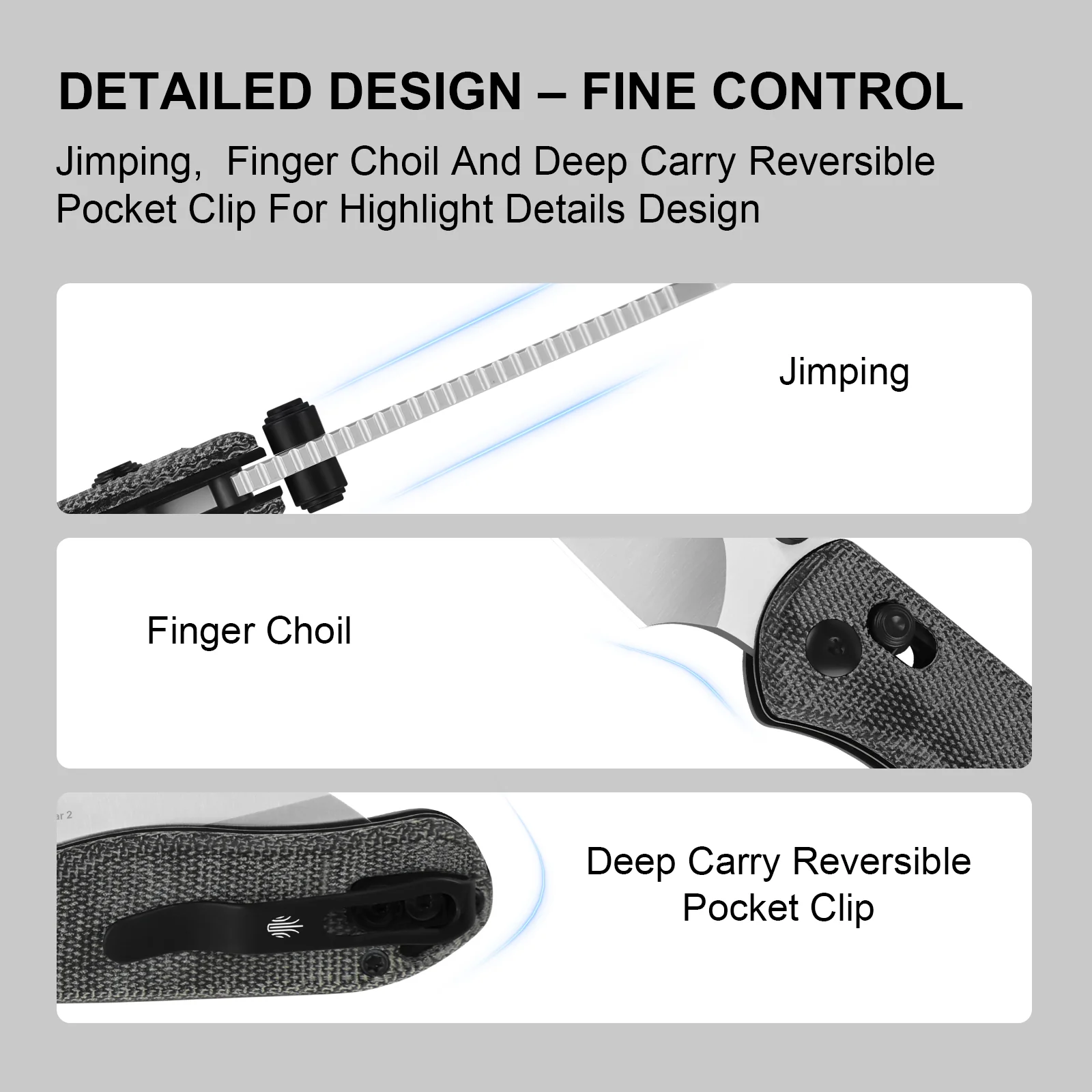 Drop Bear® 2 | Kizer Clutch Lock™ | Nitro-V | Micarta | KizerV™ 3619.2KS1 - Image 13