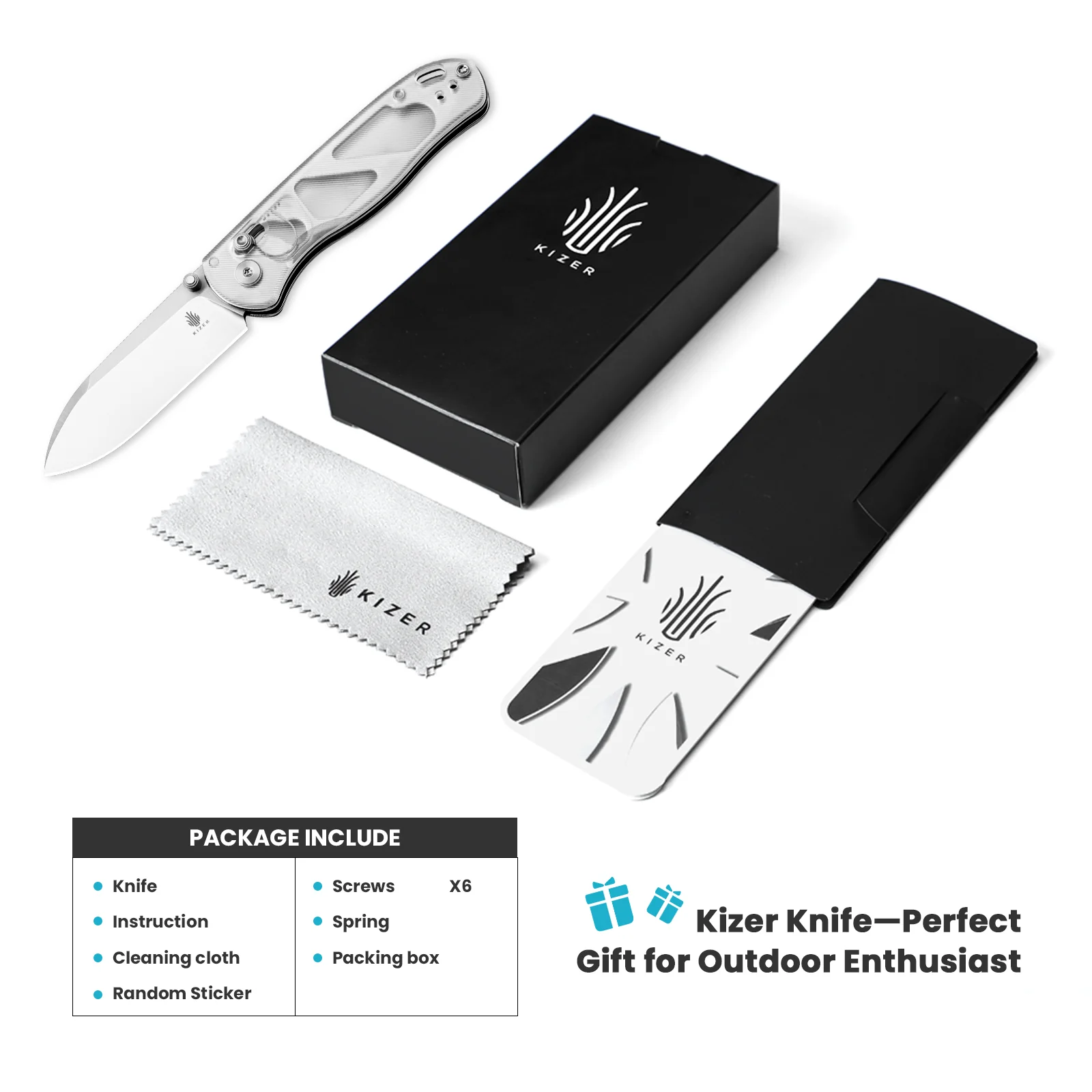Drop Bear® | Kizer Clutch Lock™ | Nitro-V | Acrylic Handle | KizerV™ 3619A1 - Image 13