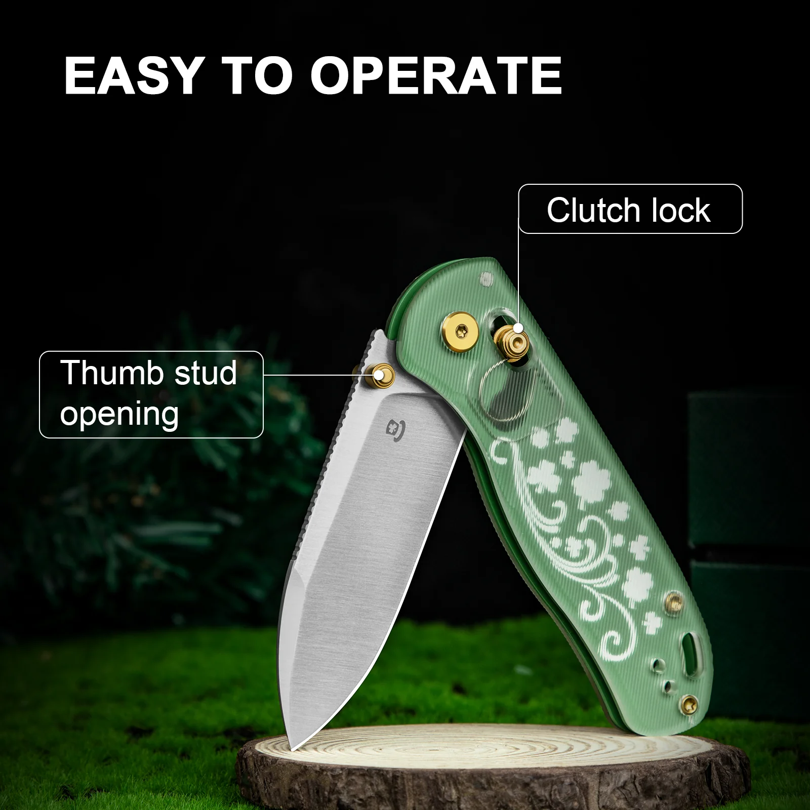 Drop Bear® | Kizer Clutch Lock™ | Nitro-V | Acrylic Handle | KizerV™ 3619A10 - Image 9