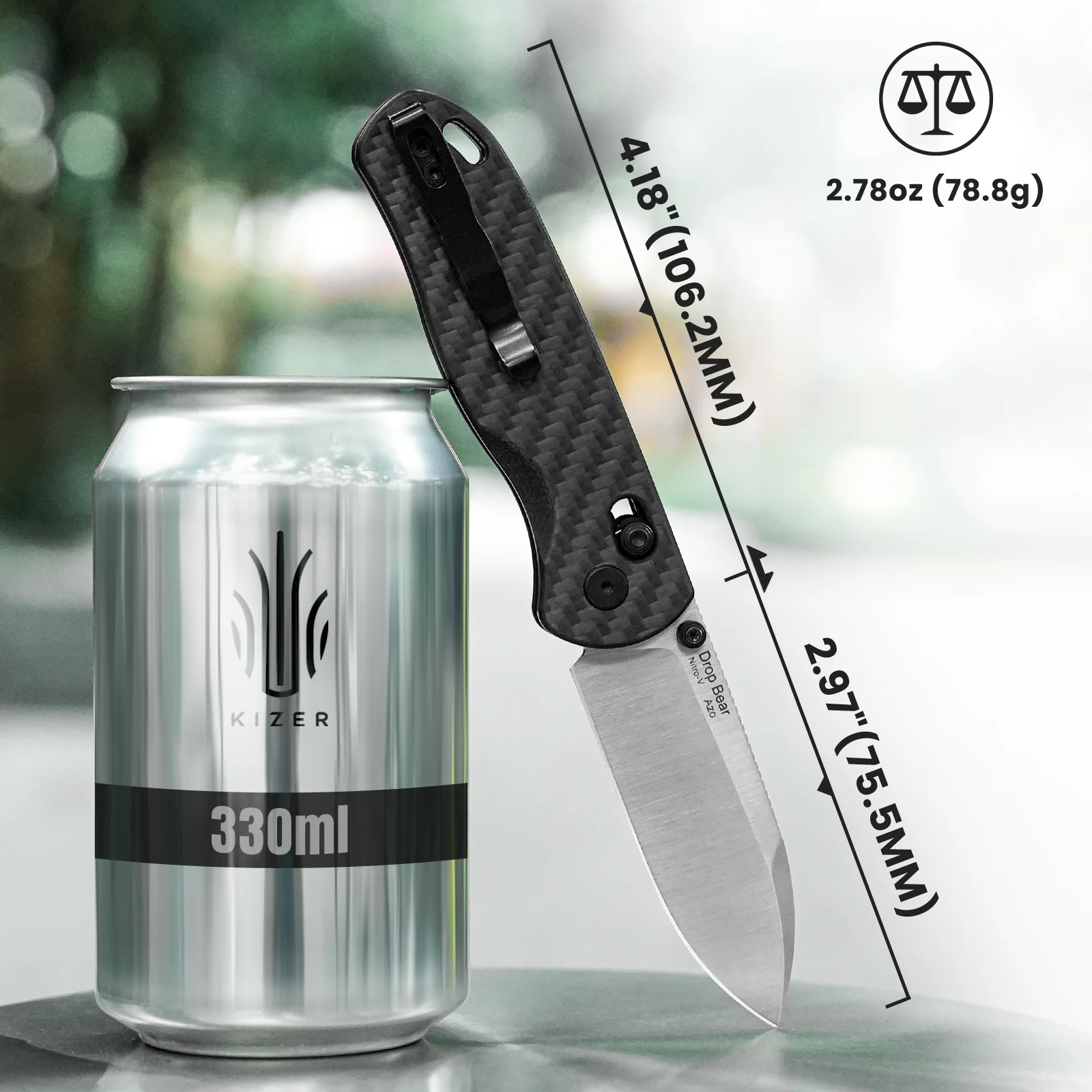 Drop Bear® | Kizer Clutch Lock™ | Nitro-V | 3K Carbon Fiber | KizerV™ 3619A3 - Image 15