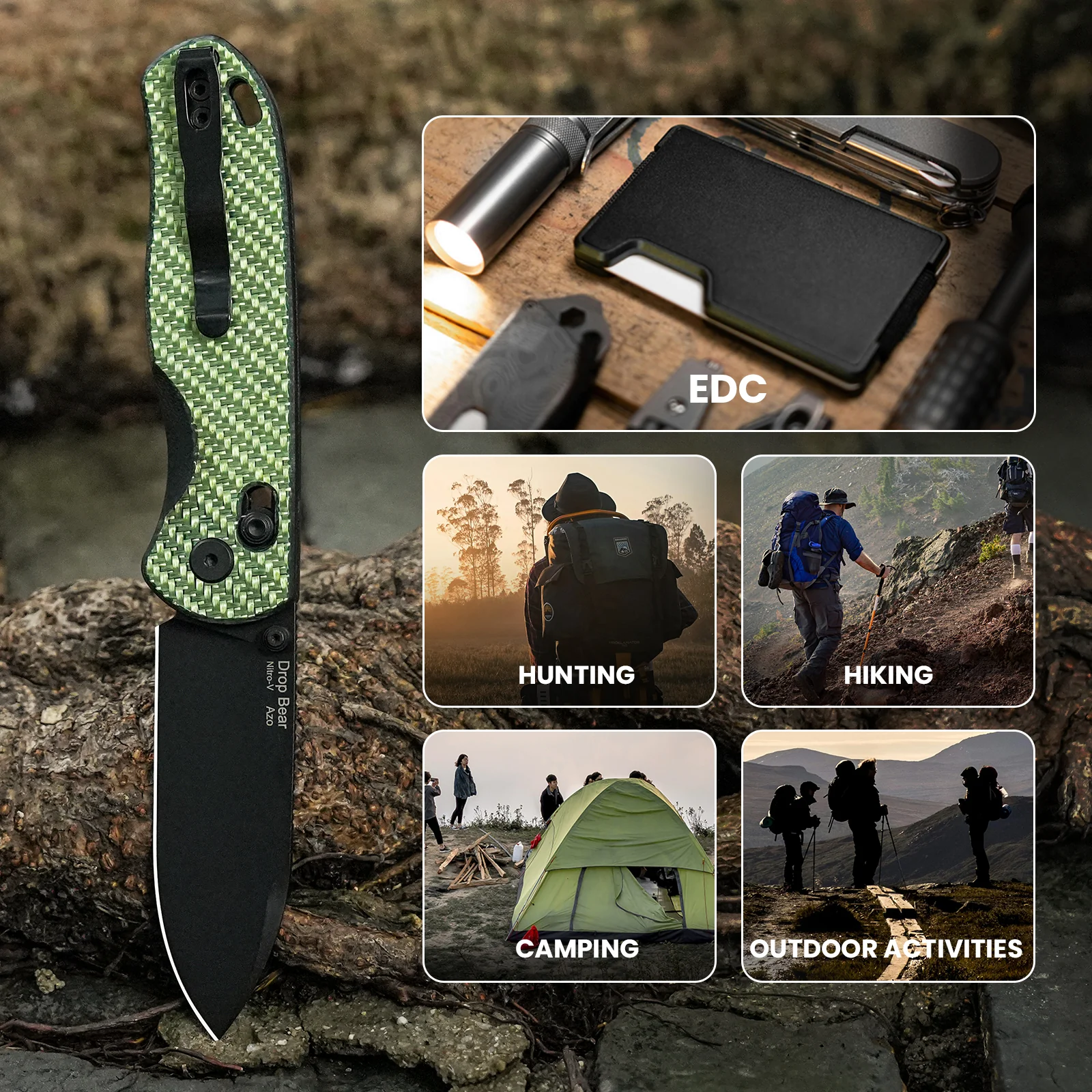 Drop Bear® | Kizer Clutch Lock™ | Nitro-V | Carbon Fiber | KizerV™ 3619A4 - Image 14