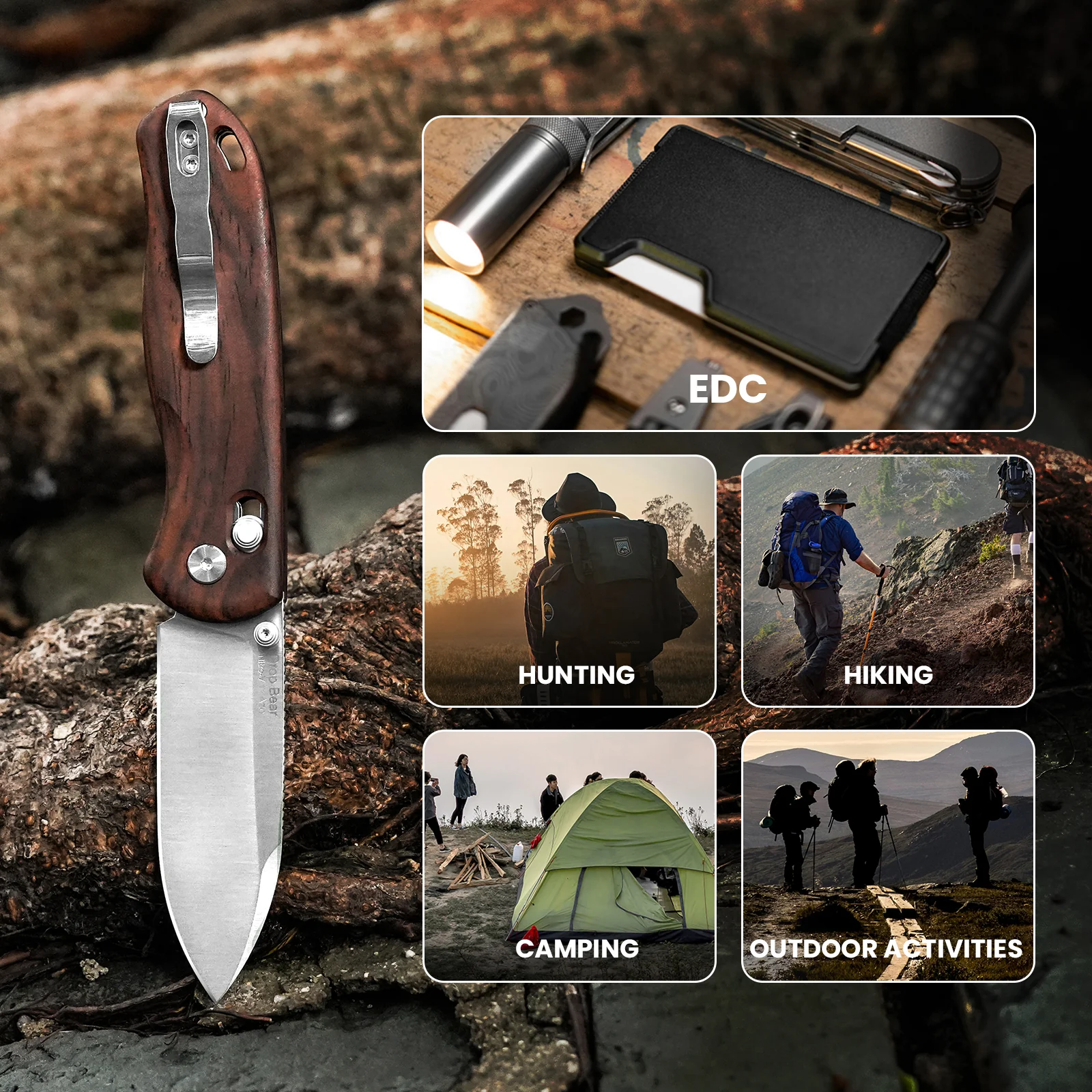 Drop Bear® | Kizer Clutch Lock™ | Nitro-V | Wood | KizerV™ 3619A6 - Image 13