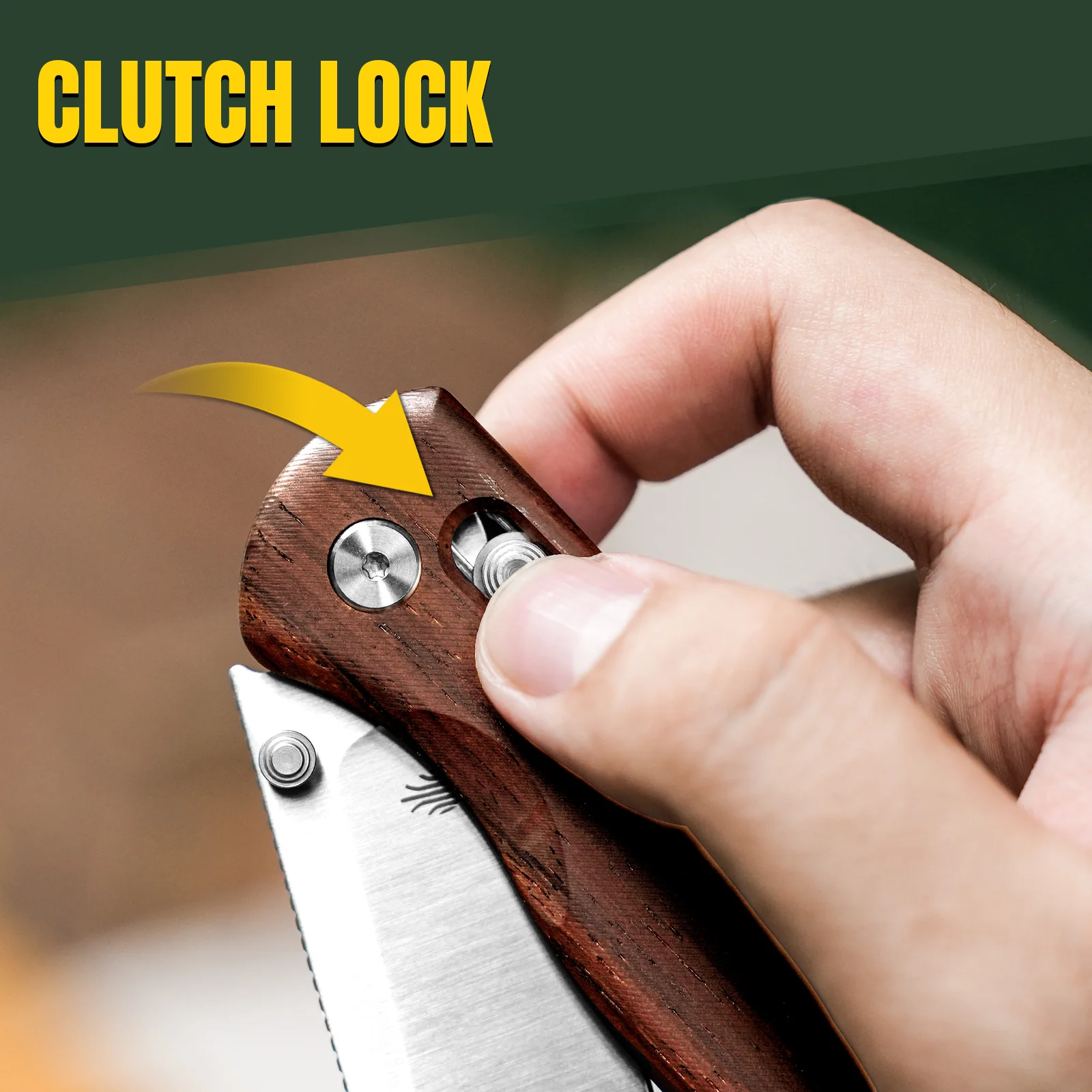Drop Bear® | Kizer Clutch Lock™ | Nitro-V | Wood | KizerV™ 3619A6 - Image 9