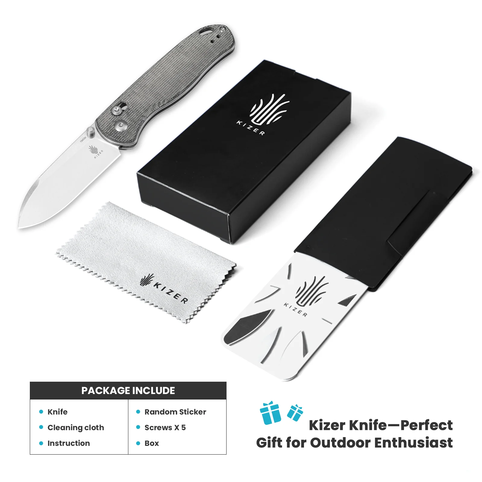 Drop Bear® | 154CM | Micarta | KizerV™ 3619C3 - Image 9