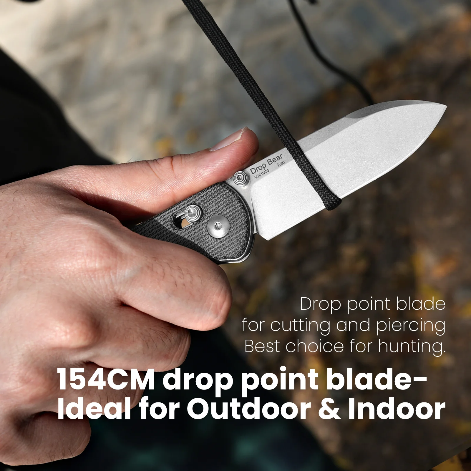 Drop Bear® | 154CM | Micarta | KizerV™ 3619C4 - Image 10