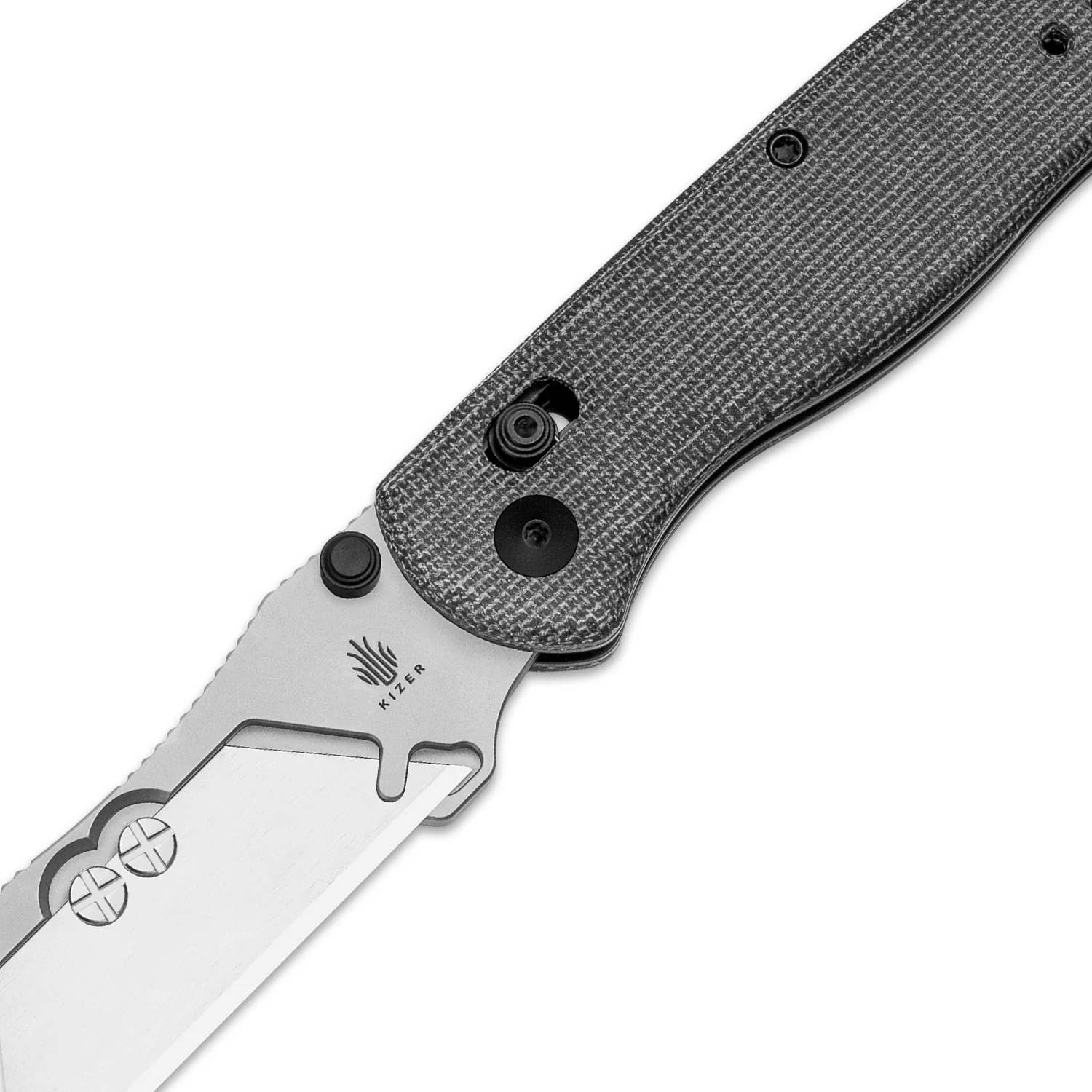 Drop Bear® Utility | Kizer Clutch Lock™ | Uti BEAR 1 | SK5 & 50Cr15MoV | Micarta | KizerV™ 3619JA3 - Image 6