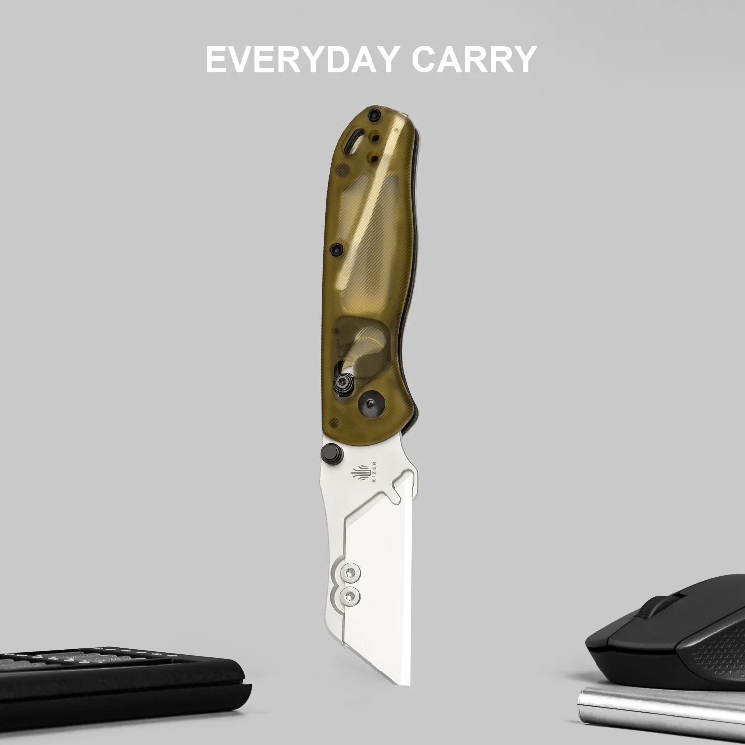 Drop Bear® Utility | Kizer Clutch Lock™ | Uti BEAR 1 | SK5 & 50Cr15MoV | PEI | KizerV™ 3619JA4 - Image 8