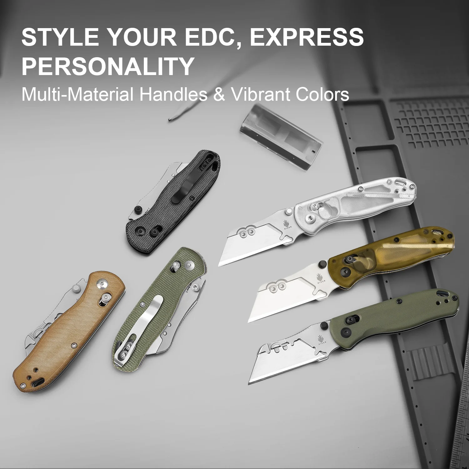 Drop Bear® Utility | Kizer Clutch Lock™ | Uti BEAR 1 | SK5 & 50Cr15MoV | PEI | KizerV™ 3619JA4 - Image 9