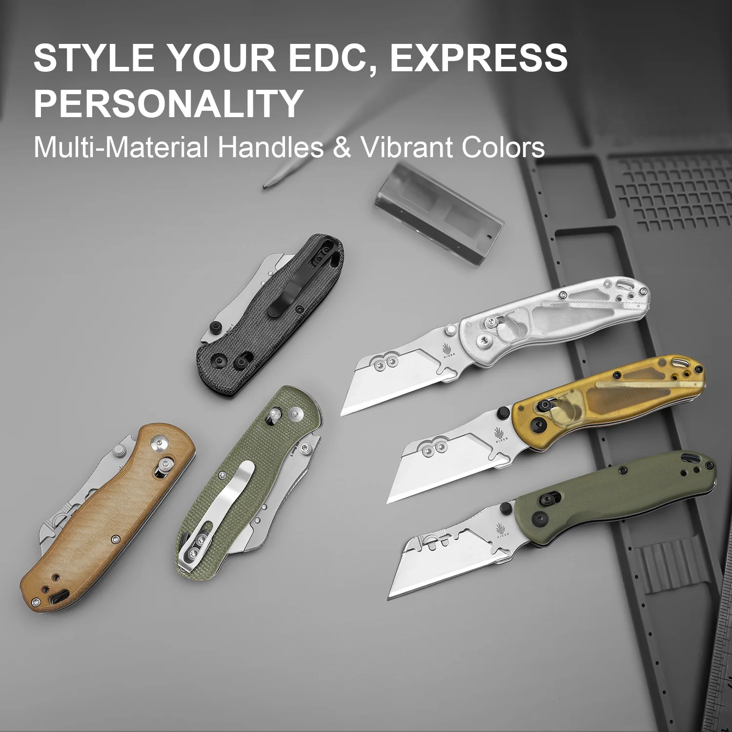 Drop Bear® Utility | Kizer Clutch Lock™ | Uti BEAR 2 | SK5 & 50Cr15MoV | G10 | KizerV™ 3619JA6 - Image 12