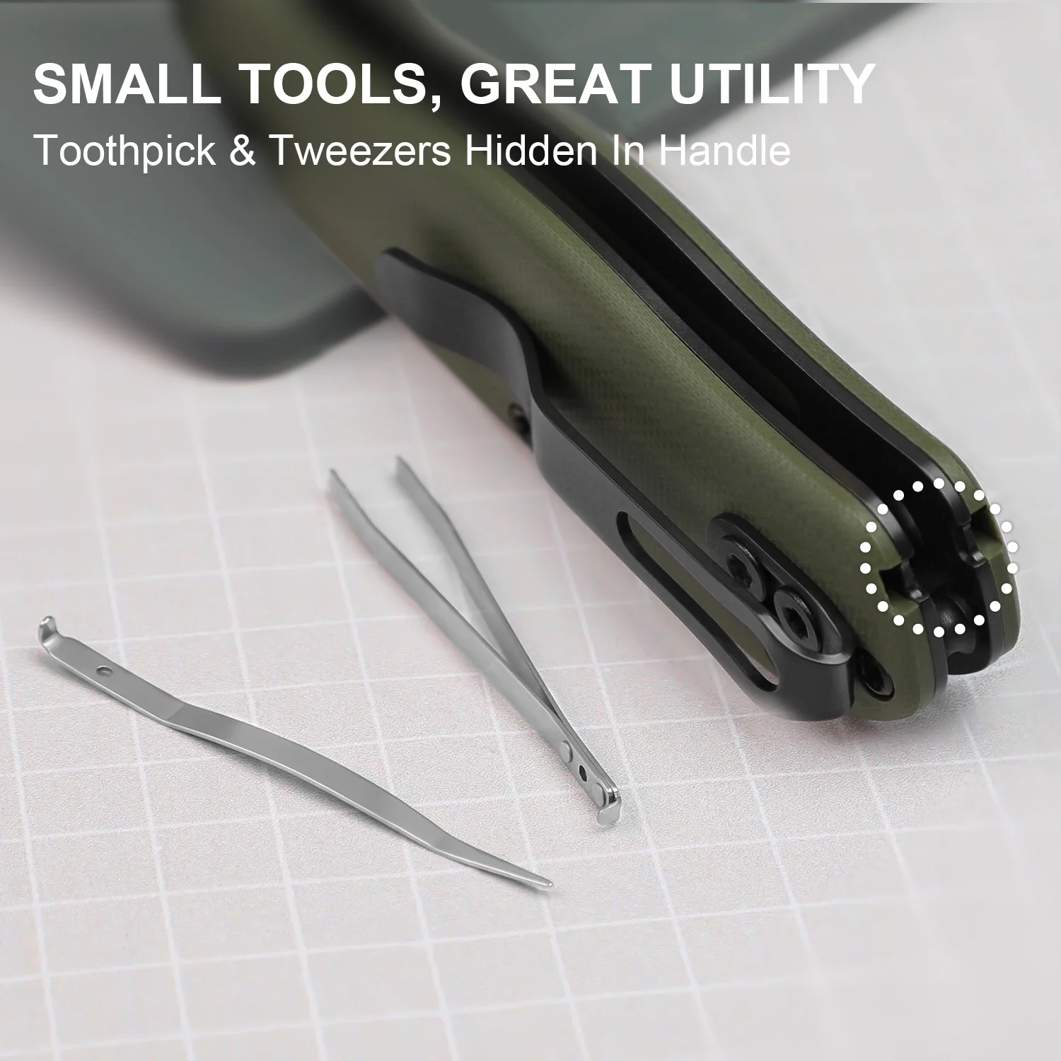 Drop Bear® Utility | Kizer Clutch Lock™ | Uti BEAR 2 | SK5 & 50Cr15MoV | G10 | KizerV™ 3619JA6 - Image 13