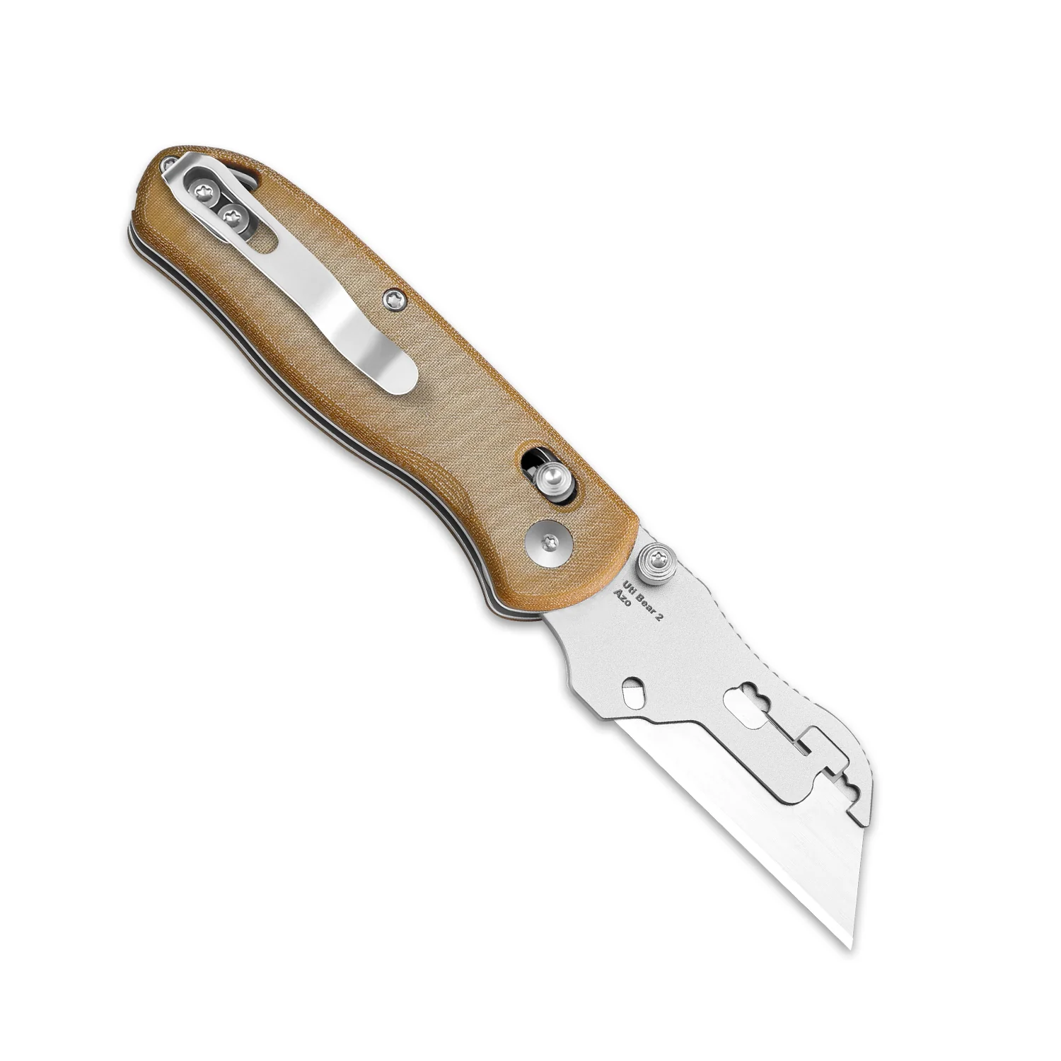 Drop Bear® Utility | Kizer Clutch Lock™ | Uti BEAR 2 | SK5 & 50Cr15MoV | Micarta | KizerV™ 3619JA7 - Image 3