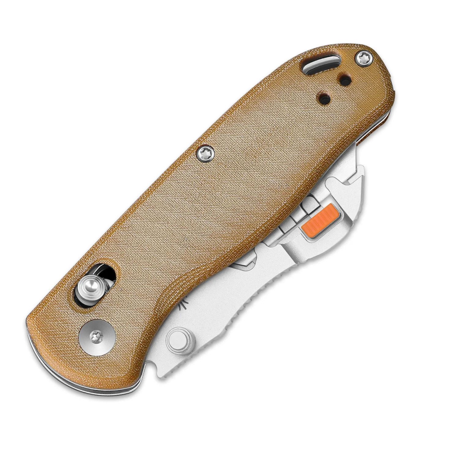 Drop Bear® Utility | Kizer Clutch Lock™ | Uti BEAR 2 | SK5 & 50Cr15MoV | Micarta | KizerV™ 3619JA7 - Image 5