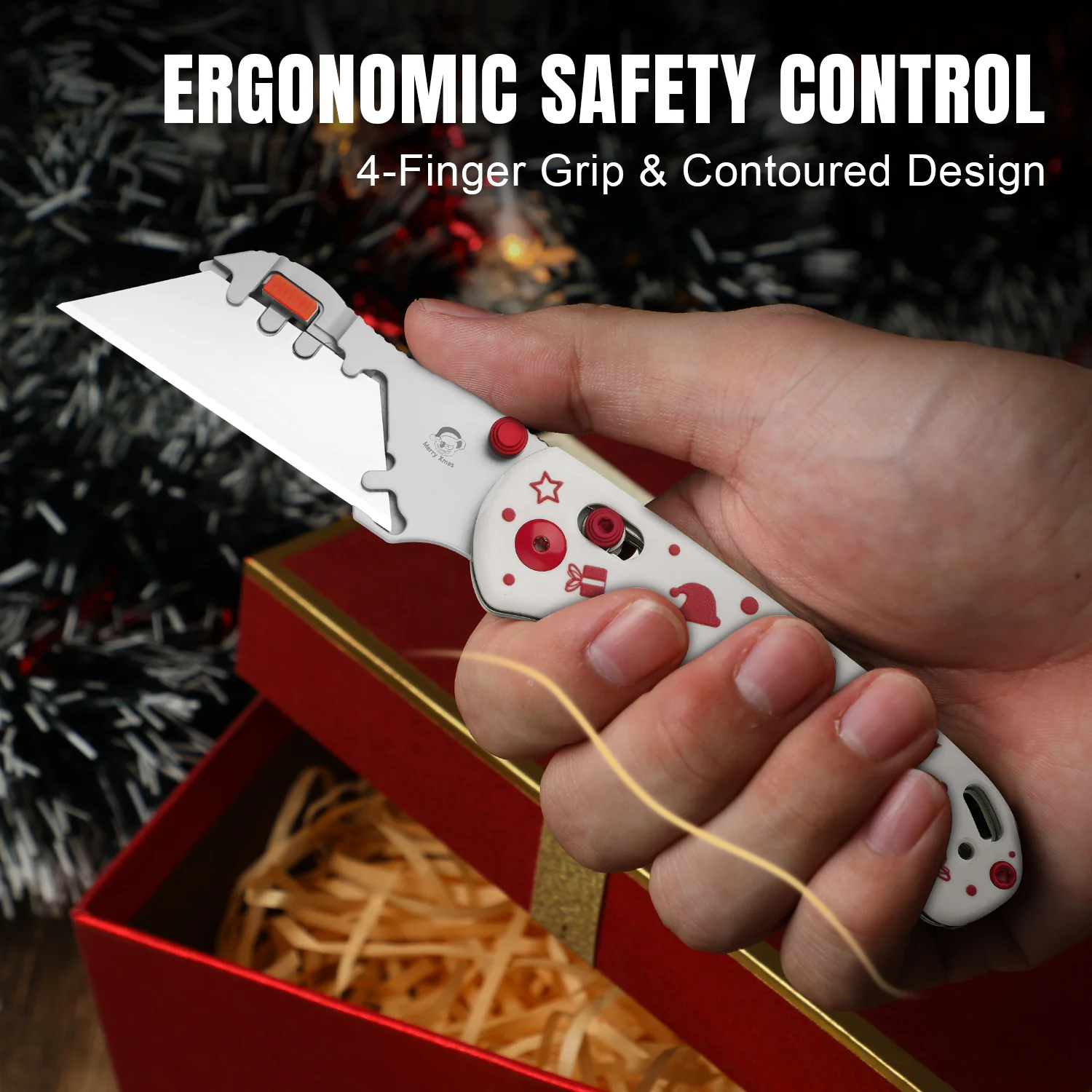 Christmas | Uti BEAR 2 | 5CR15MOV | G10 | Dropbear® Utility Knives | V3619JMC2 | Limited - Image 10