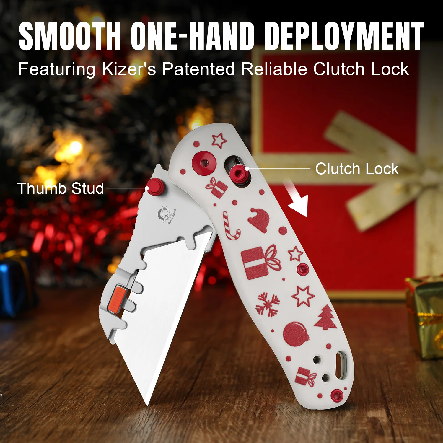 Christmas | Uti BEAR 2 | 5CR15MOV | G10 | Dropbear® Utility Knives | V3619JMC2 | Limited - Image 12