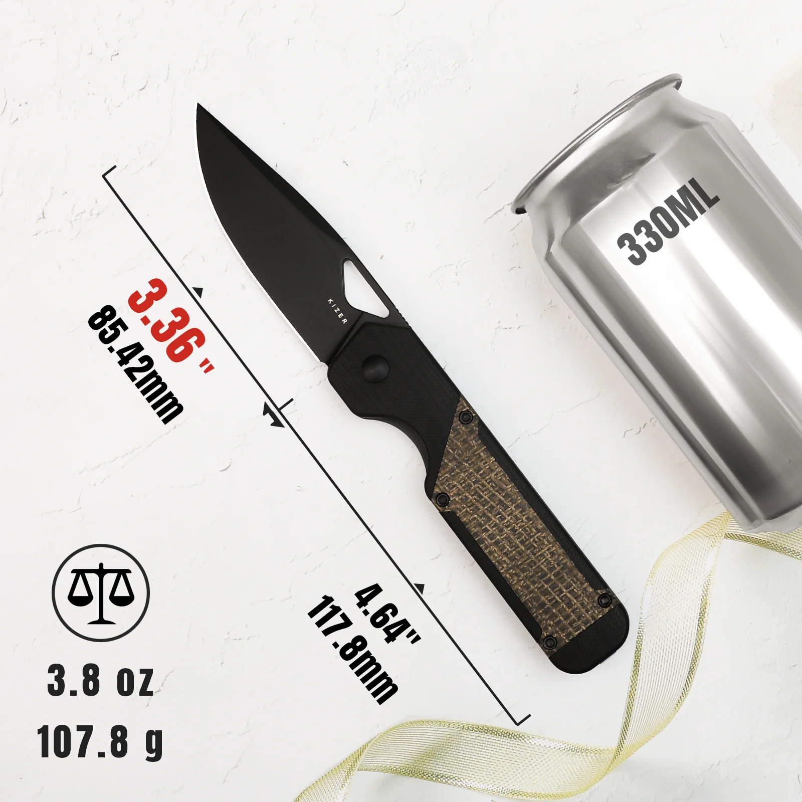Militaw® | Nitro-V | G10+Micarta | KizerV™ 3634A1 - Image 13