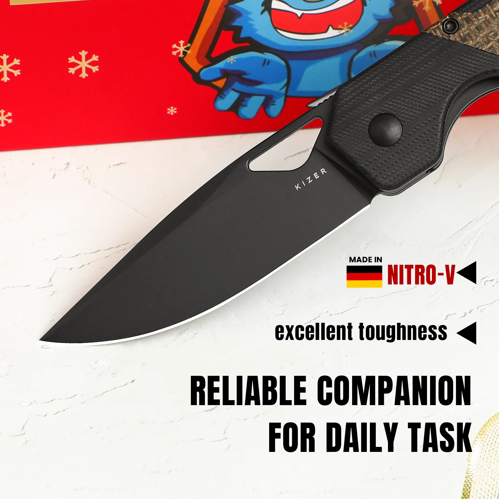 Militaw® | Nitro-V | G10+Micarta | KizerV™ 3634A1 - Image 9