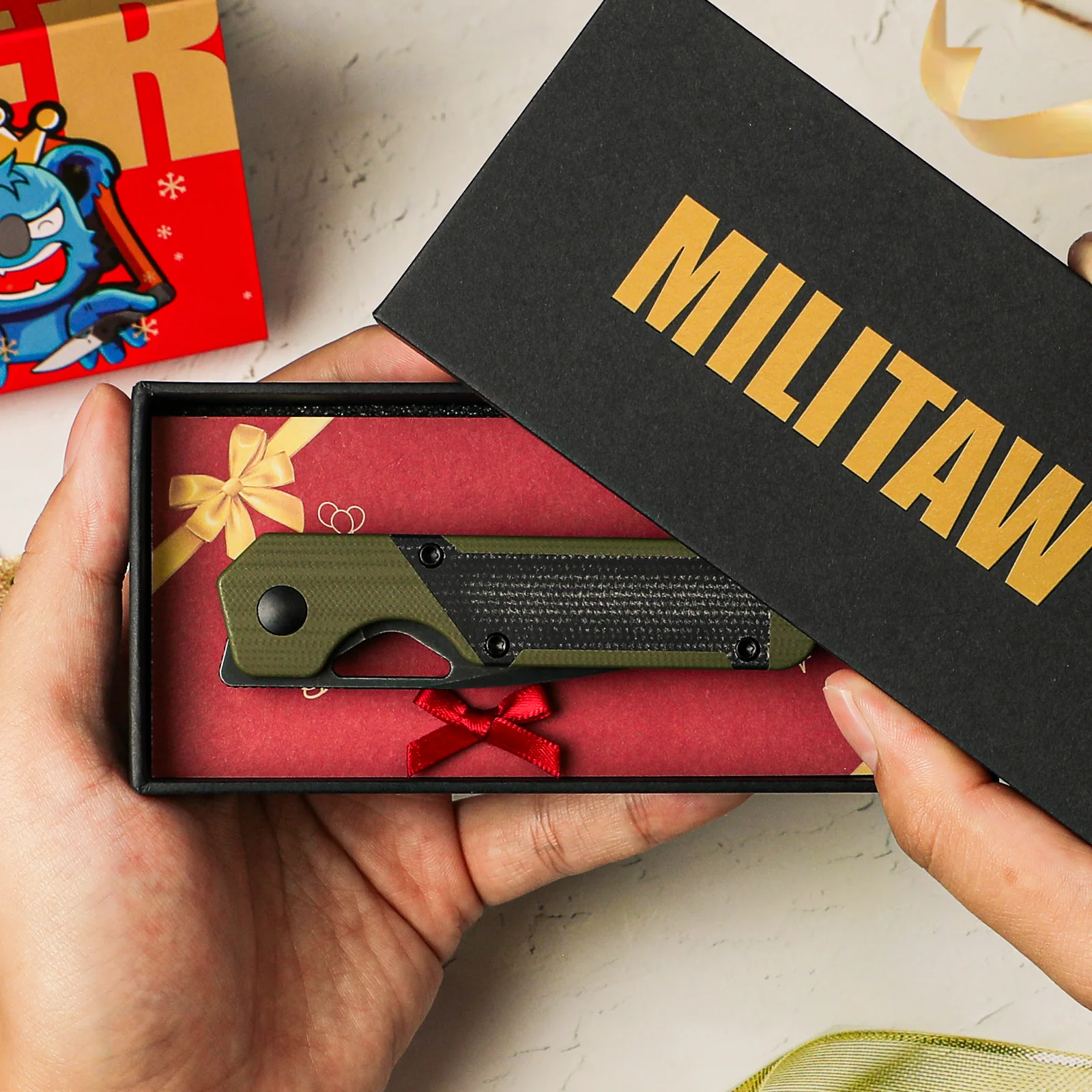 Mini Militaw® | Nitro-V | G10+Micarta | KizerV™ 3634SA5 - Image 15