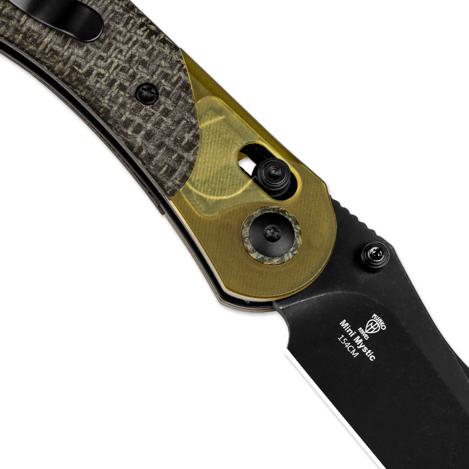 Mini Mystic | 154CM | Burlap Micarta+PEI | KizerV™ 3636C1 - Image 9