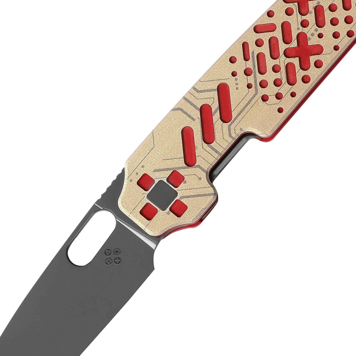Varatas | Nitro-V | Red&White G10 Handle | KizerV™ 3637A3 - Image 4