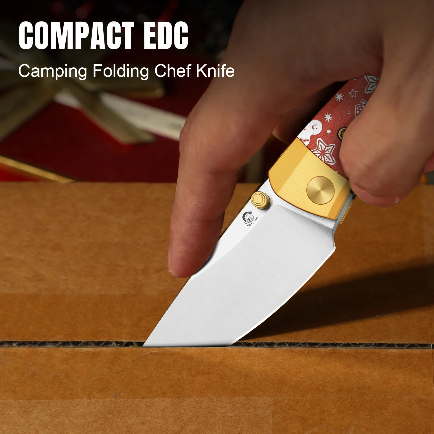 Christmas | Mini MoMo | Nitro-V | Aluminum & Micarta | KizerV™ 3663MC1 | Limited - Image 13