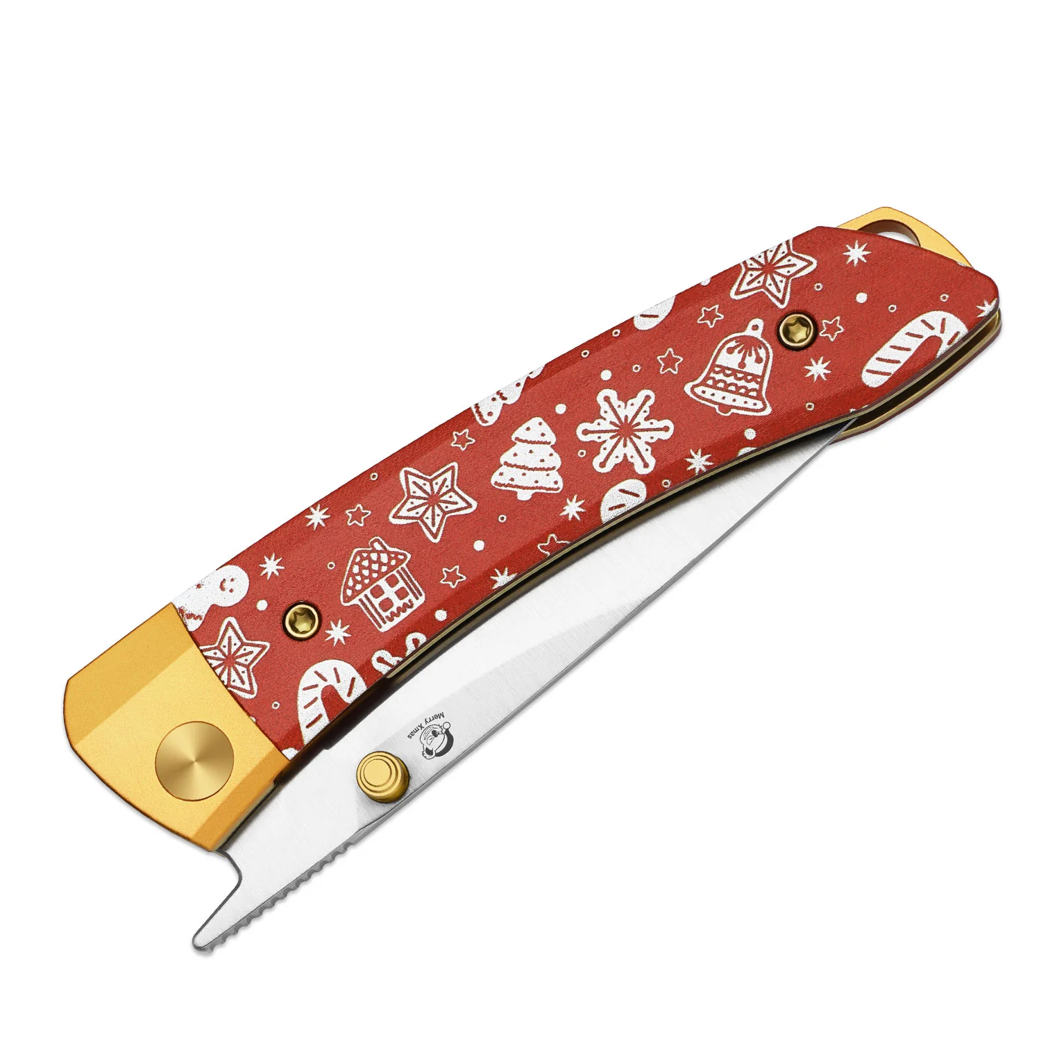 Christmas | Mini MoMo | Nitro-V | Aluminum & Micarta | KizerV™ 3663MC1 | Limited - Image 6