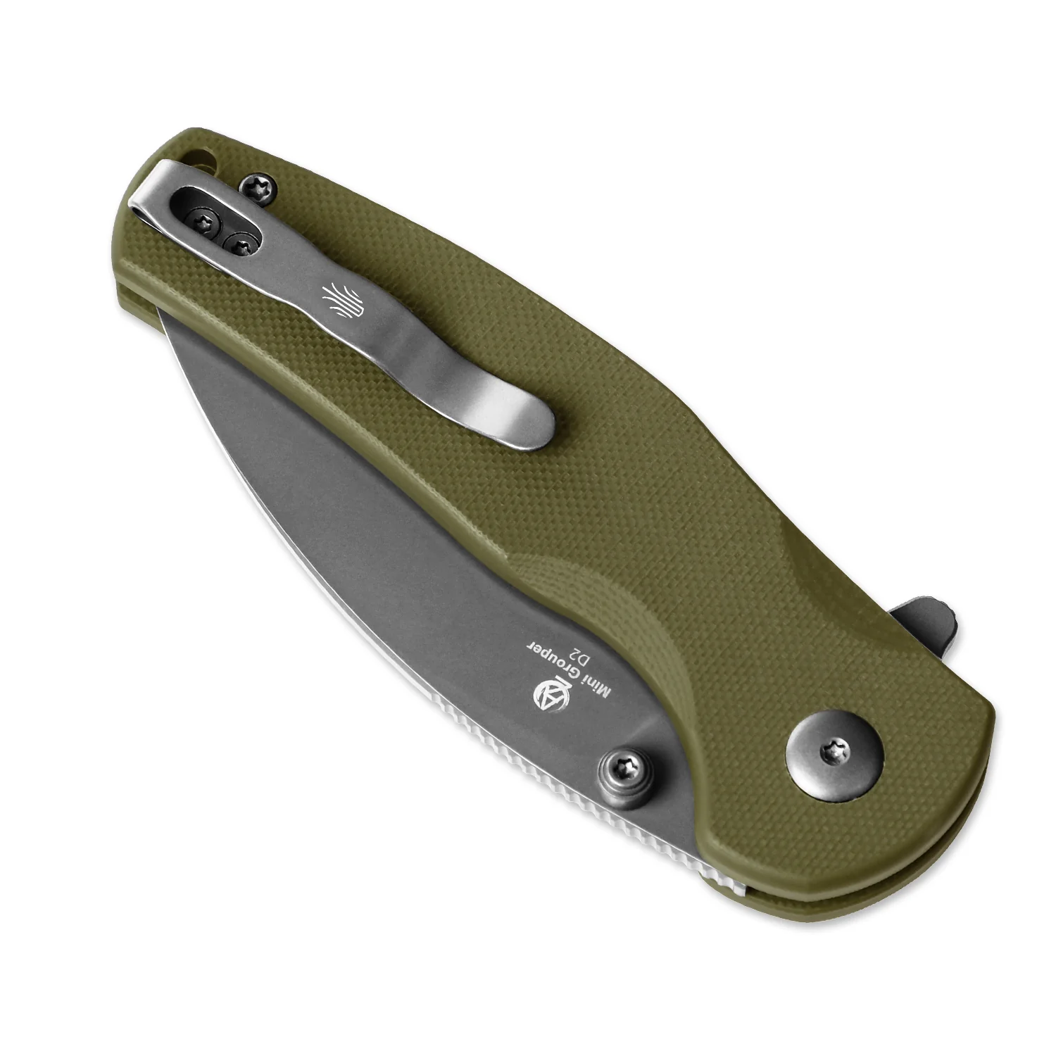 Mini Grouper | D2 | Olive Green G10 | KizerV™ 3669A3 - Image 6