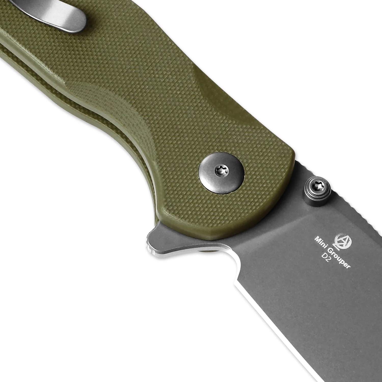 Mini Grouper | D2 | Olive Green G10 | KizerV™ 3669A3 - Image 8
